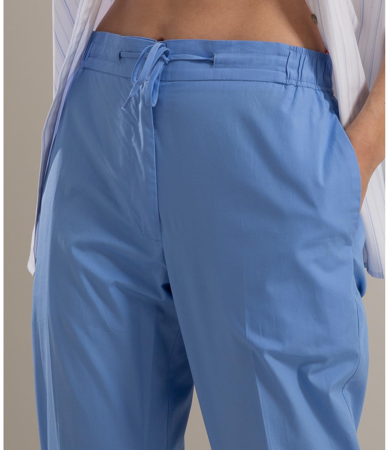 Calça Malta Algodao Azul Pervante