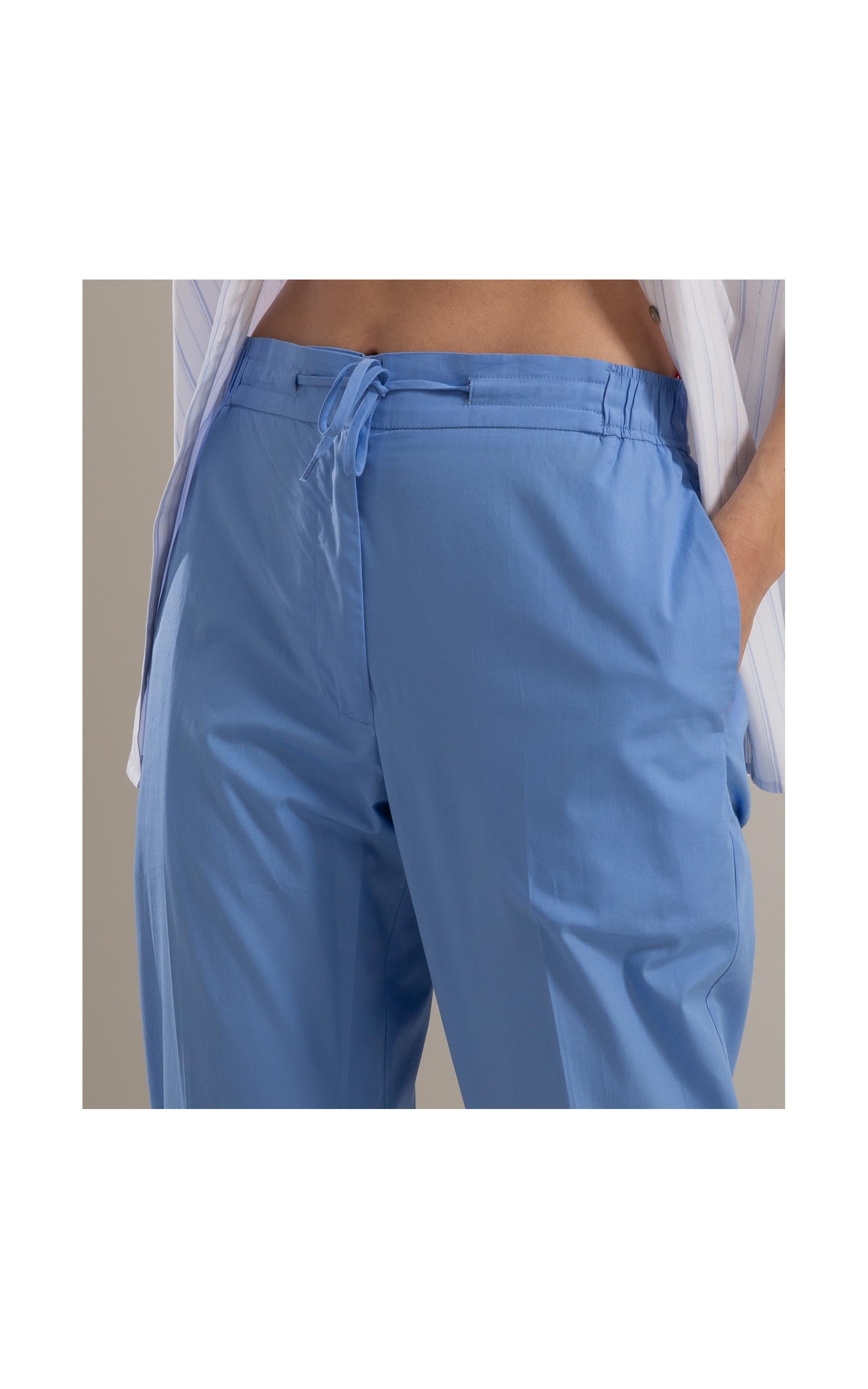 Calça Malta Algodao Azul Pervante
