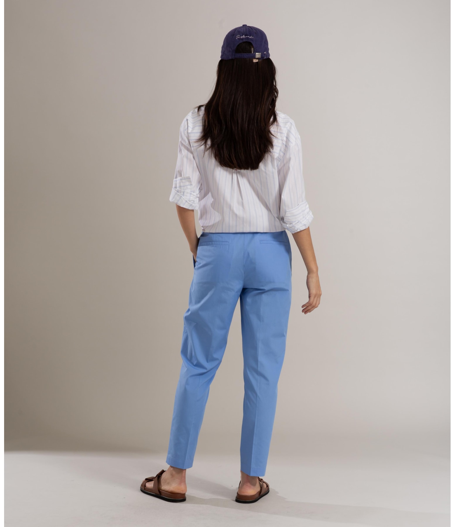 Calça Malta Algodao Azul Pervante