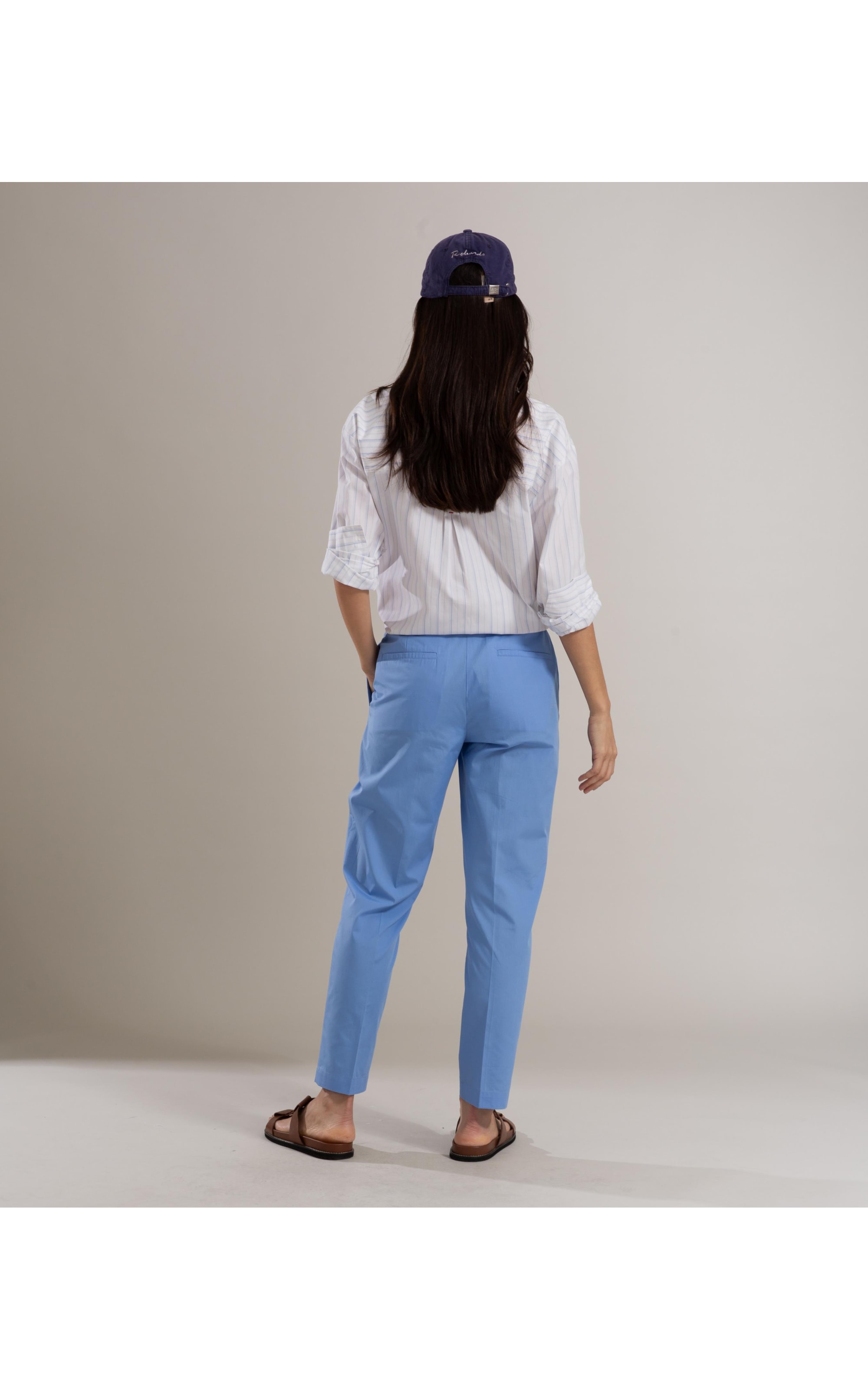 Calça Malta Algodao Azul Pervante