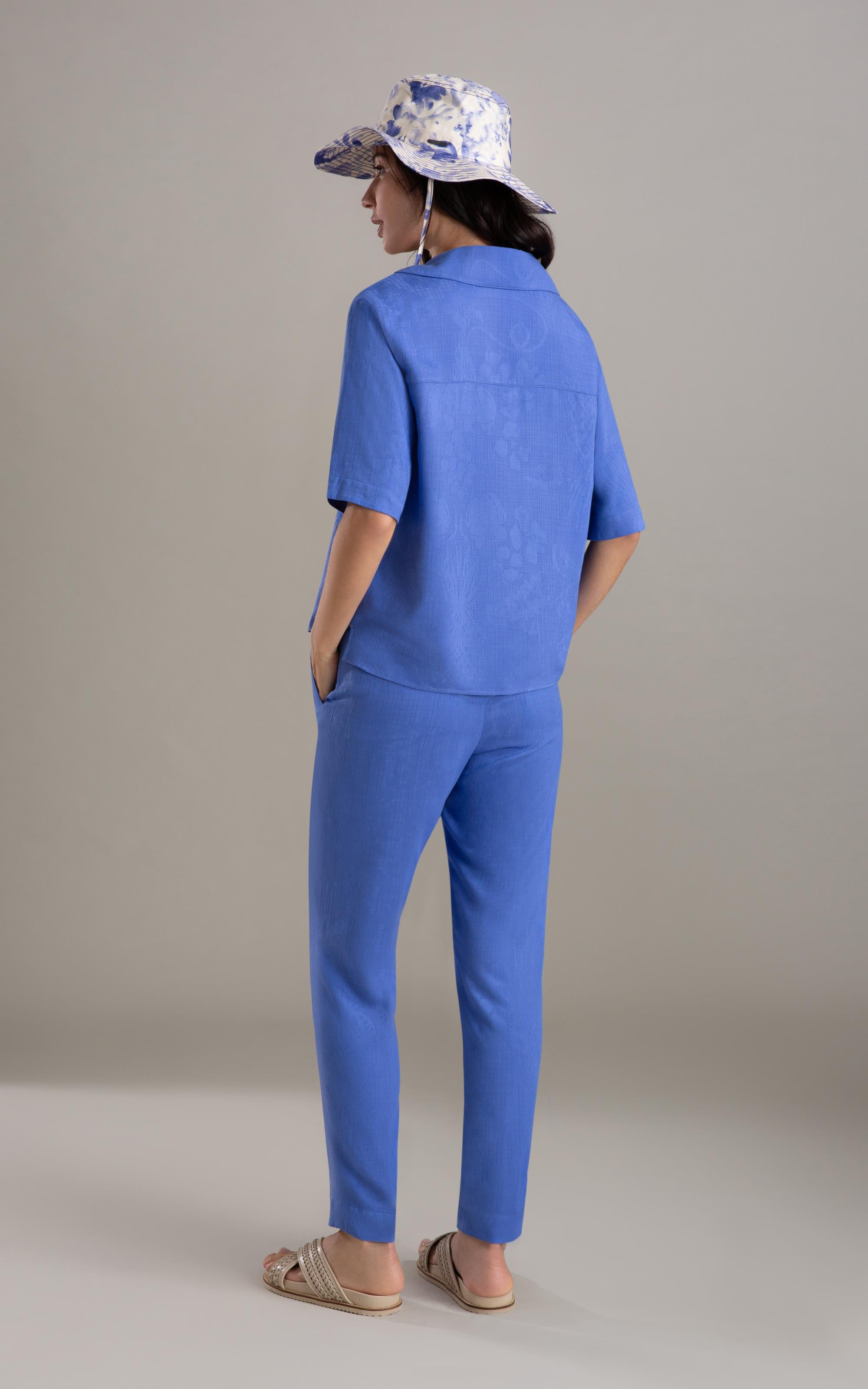 Calça Malta Jacquard Viscose Hortencia