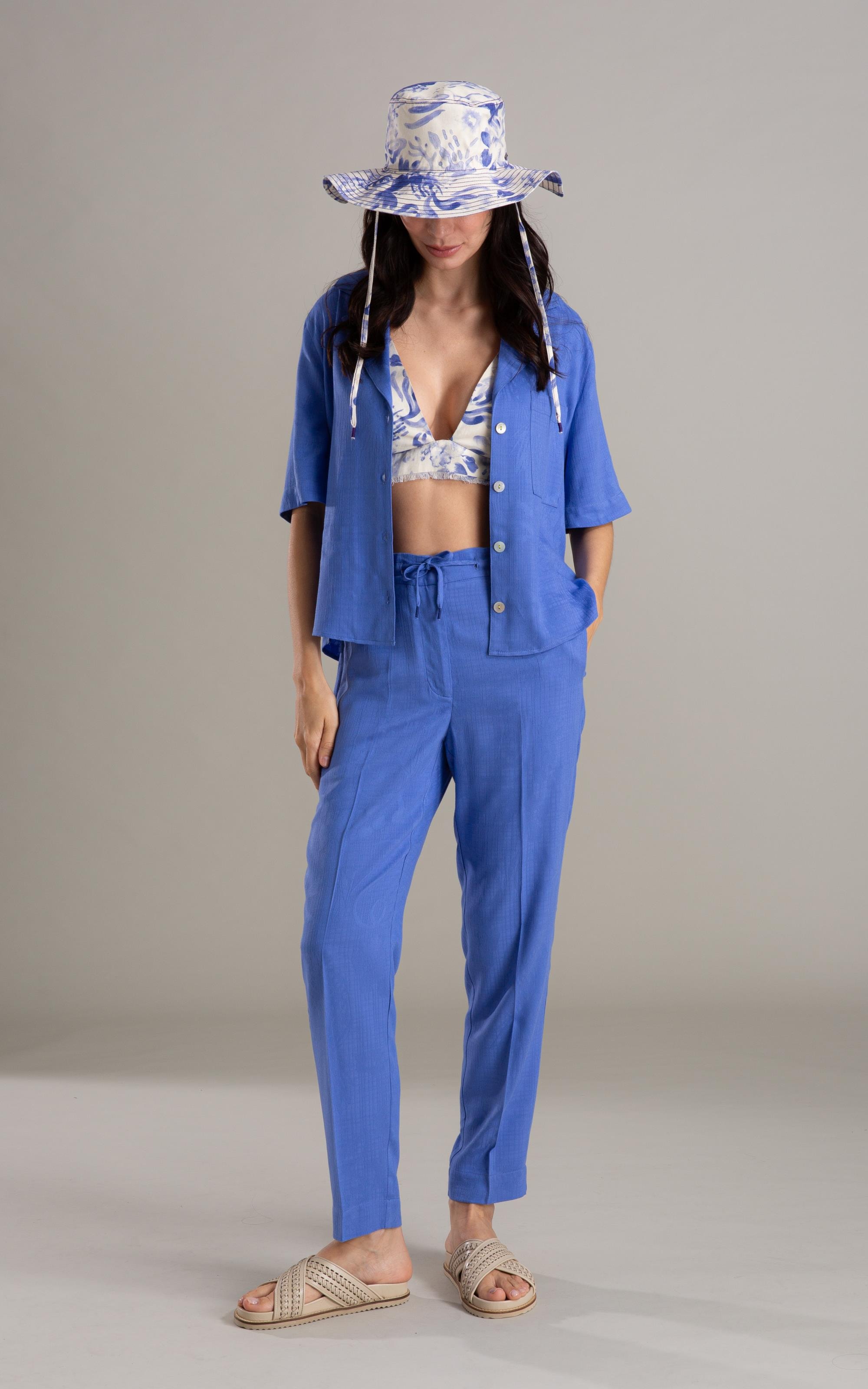 Calça Malta Jacquard Viscose Hortencia