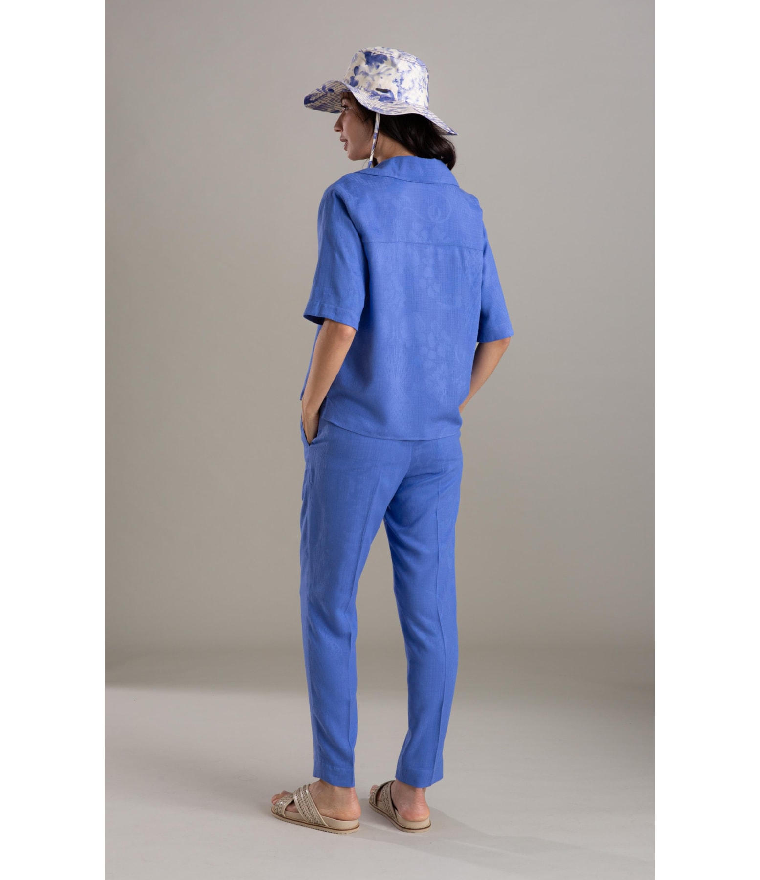 Calça Malta Jacquard Viscose Hortencia