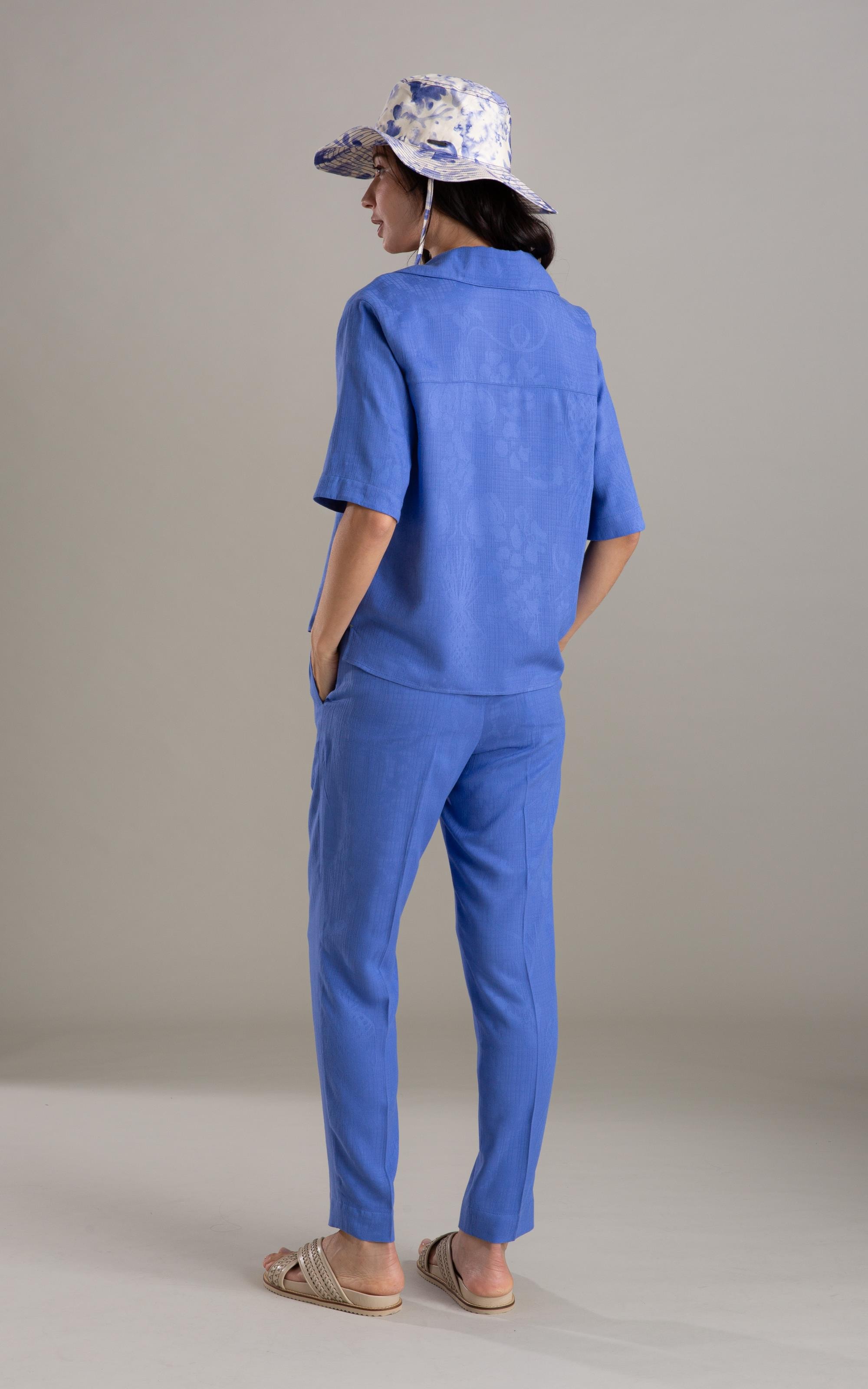 Calça Malta Jacquard Viscose Hortencia