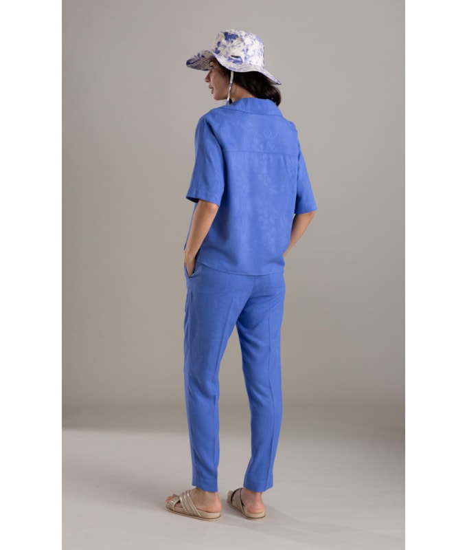 Calça Malta Jacquard Viscose Hortencia