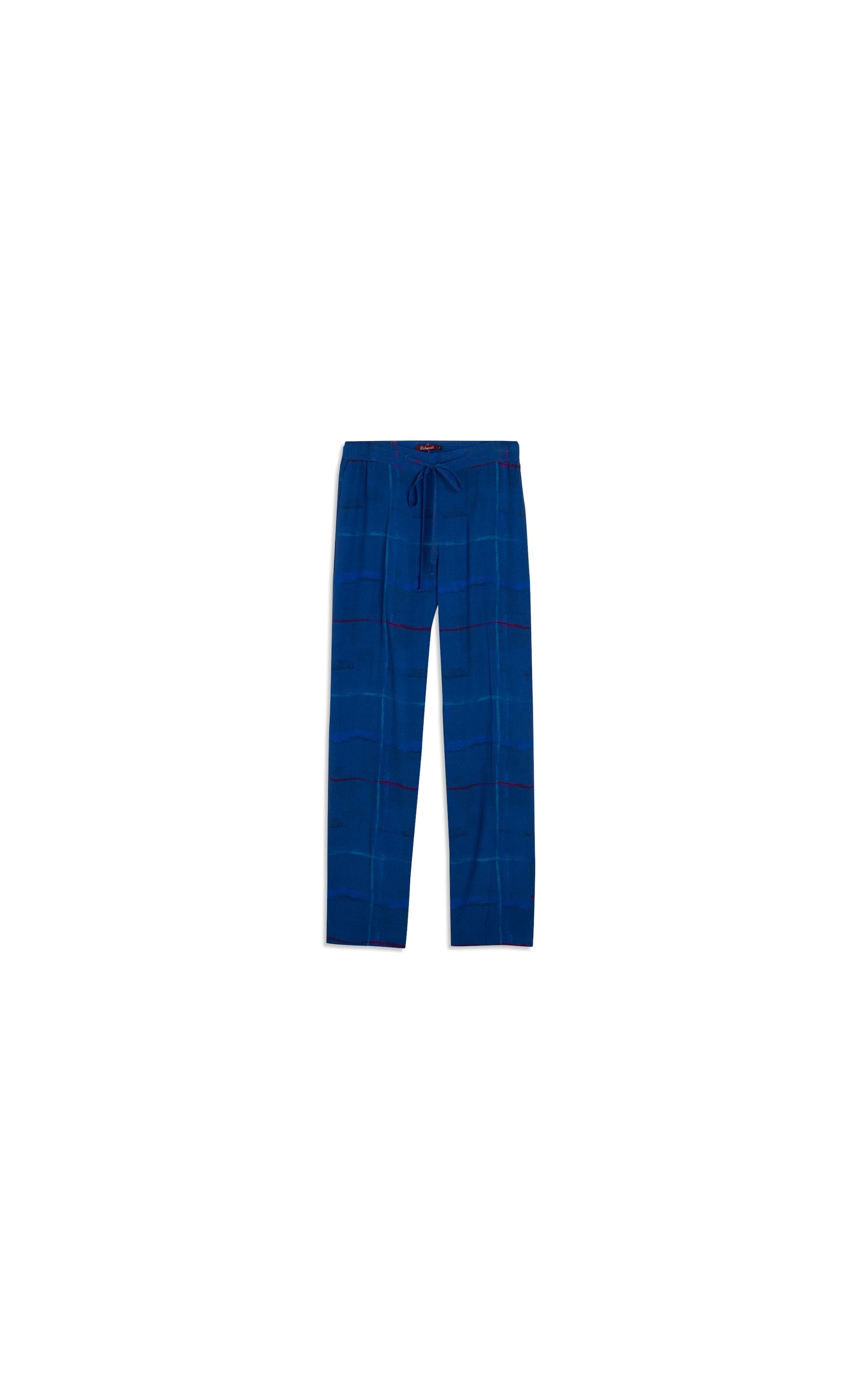 Calça Malta Xadrez Acqua Royal