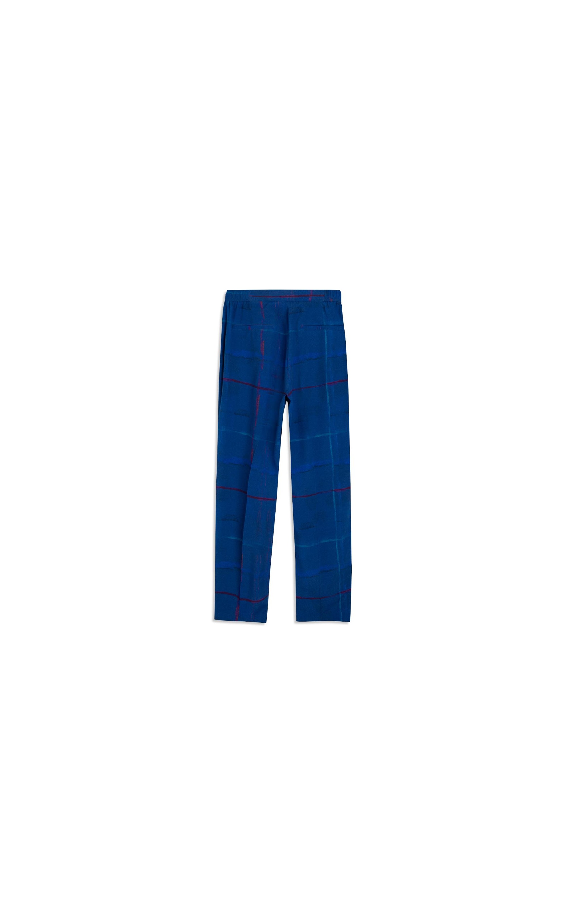 Calça Malta Xadrez Acqua Royal