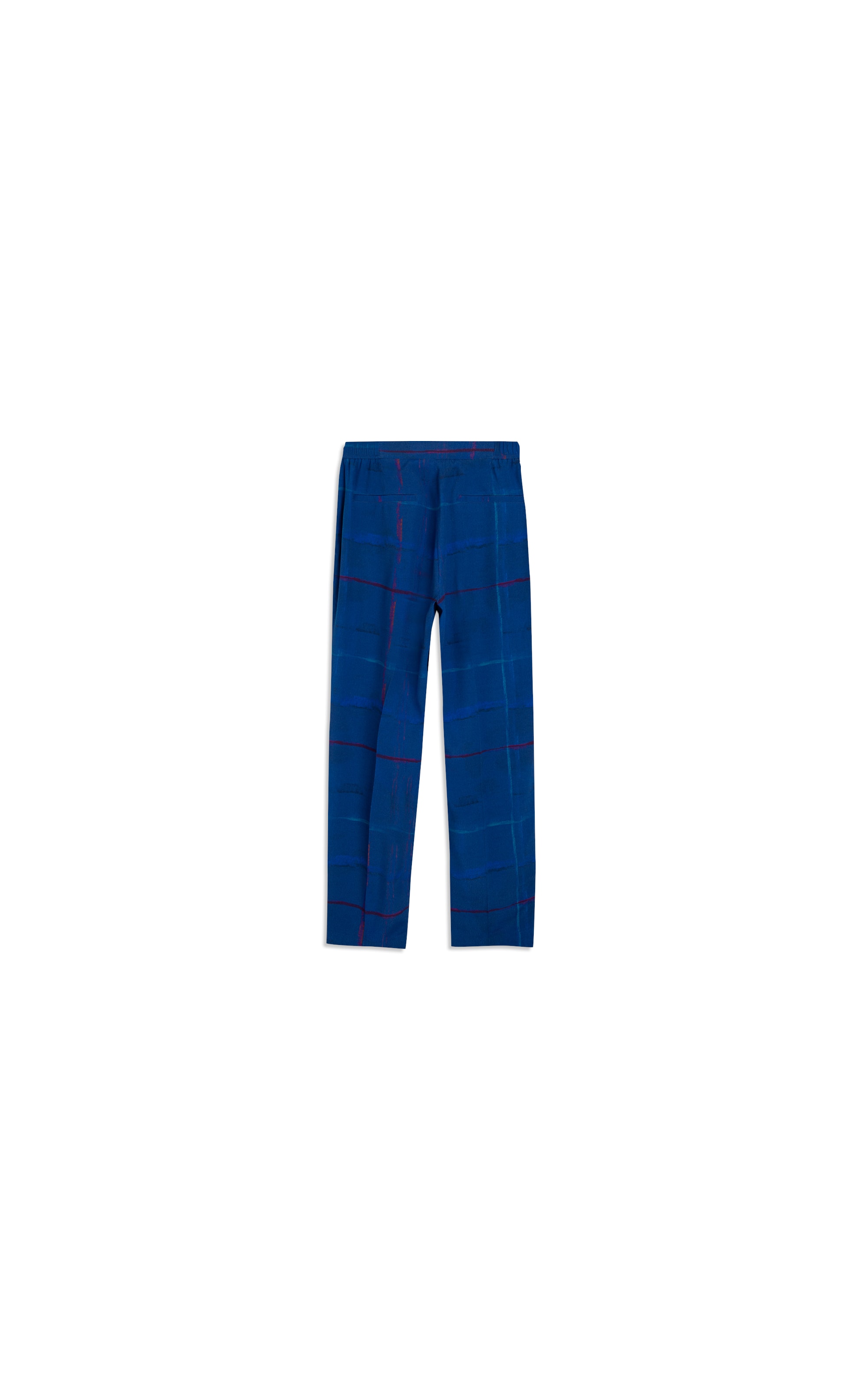 Calça Malta Xadrez Acqua Royal