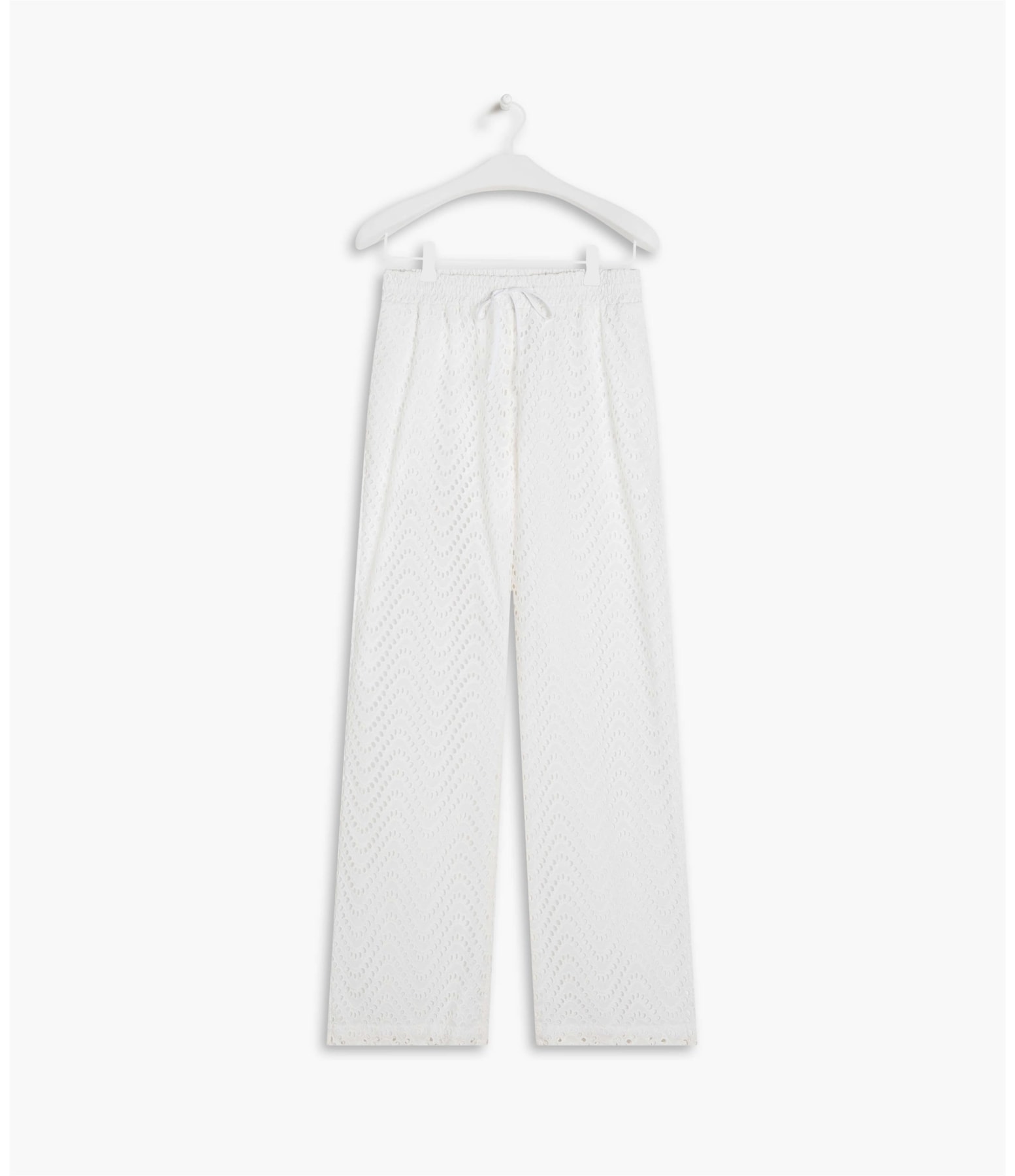 Calça Malu Laise Algodao Off White