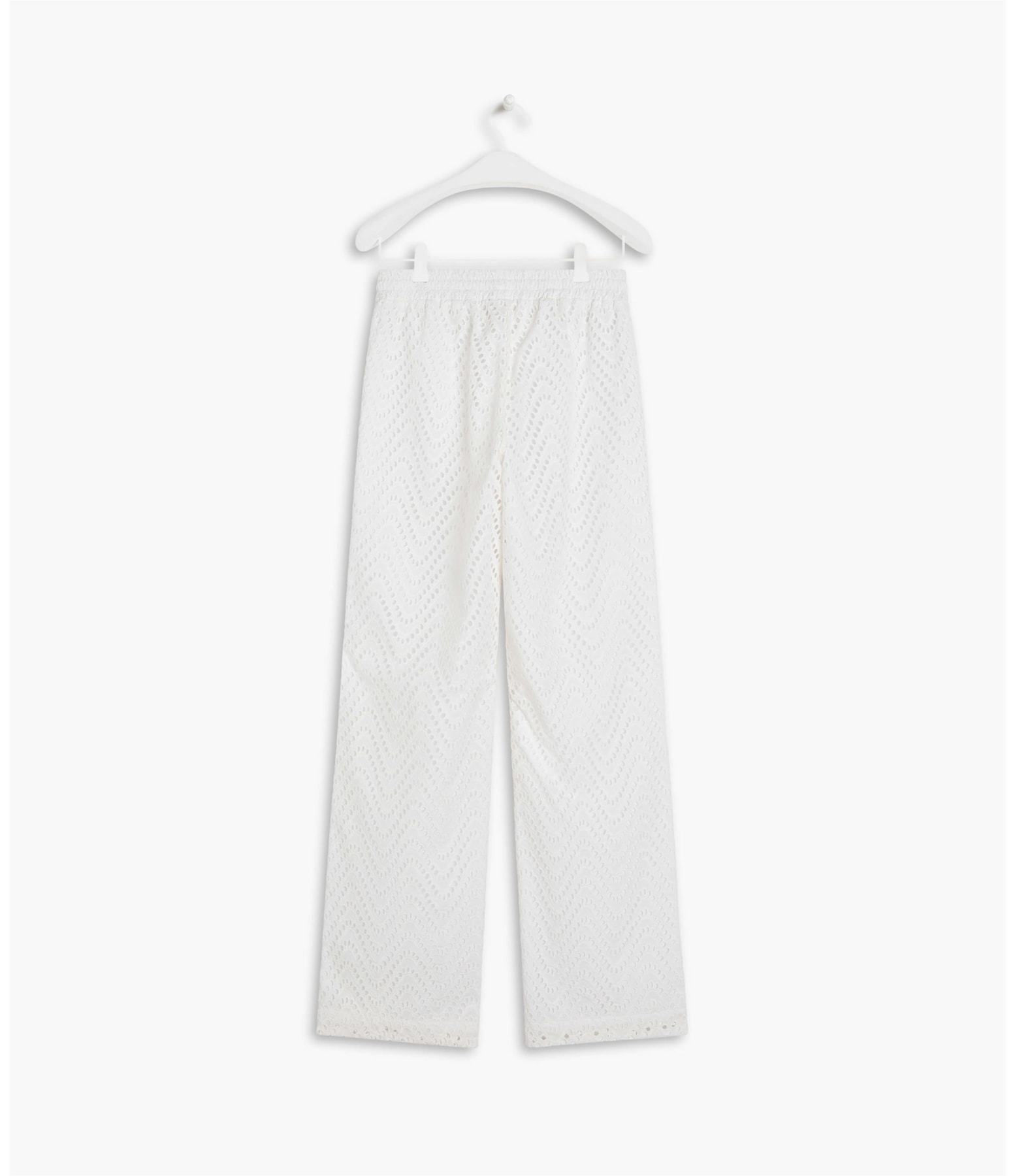  Calça Malu Laise Algodao Off White