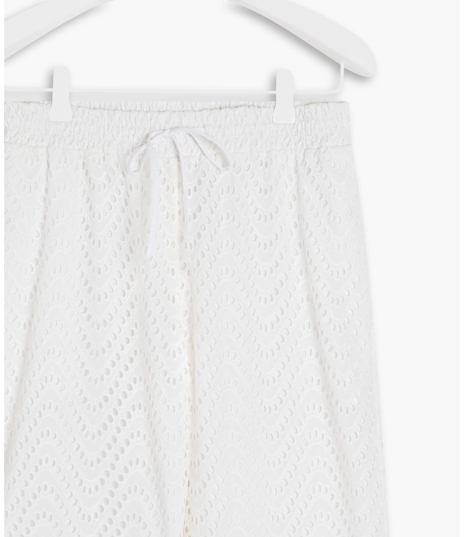  Calça Malu Laise Algodao Off White