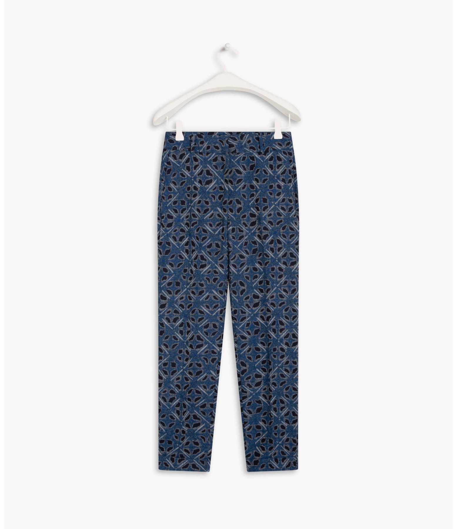 Calça Marseille Jacquard Chibori Azul Bic