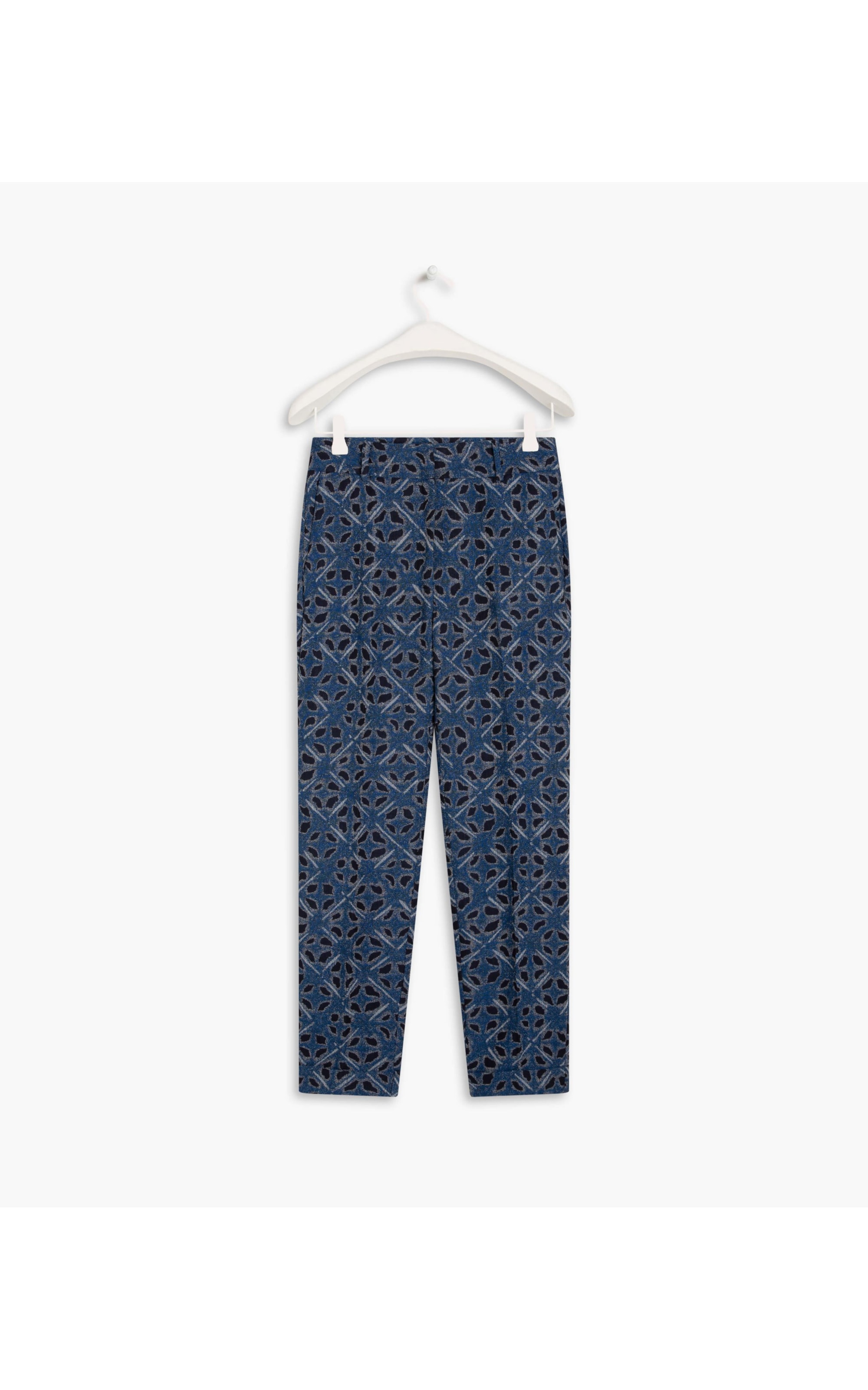 Calça Marseille Jacquard Chibori Azul Bic