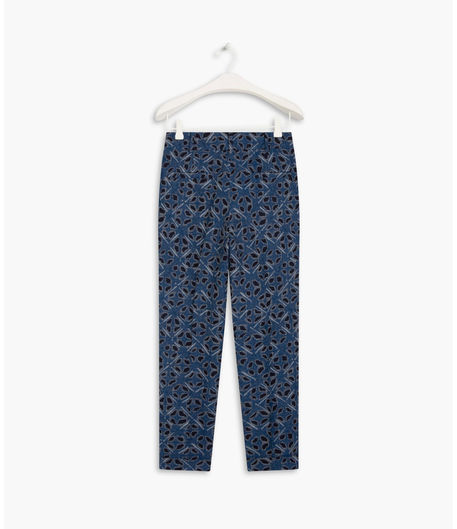 Calça Marseille Jacquard Chibori Azul Bic