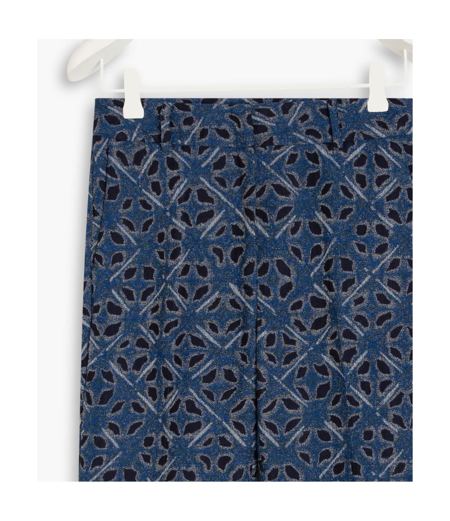 Calça Marseille Jacquard Chibori Azul Bic