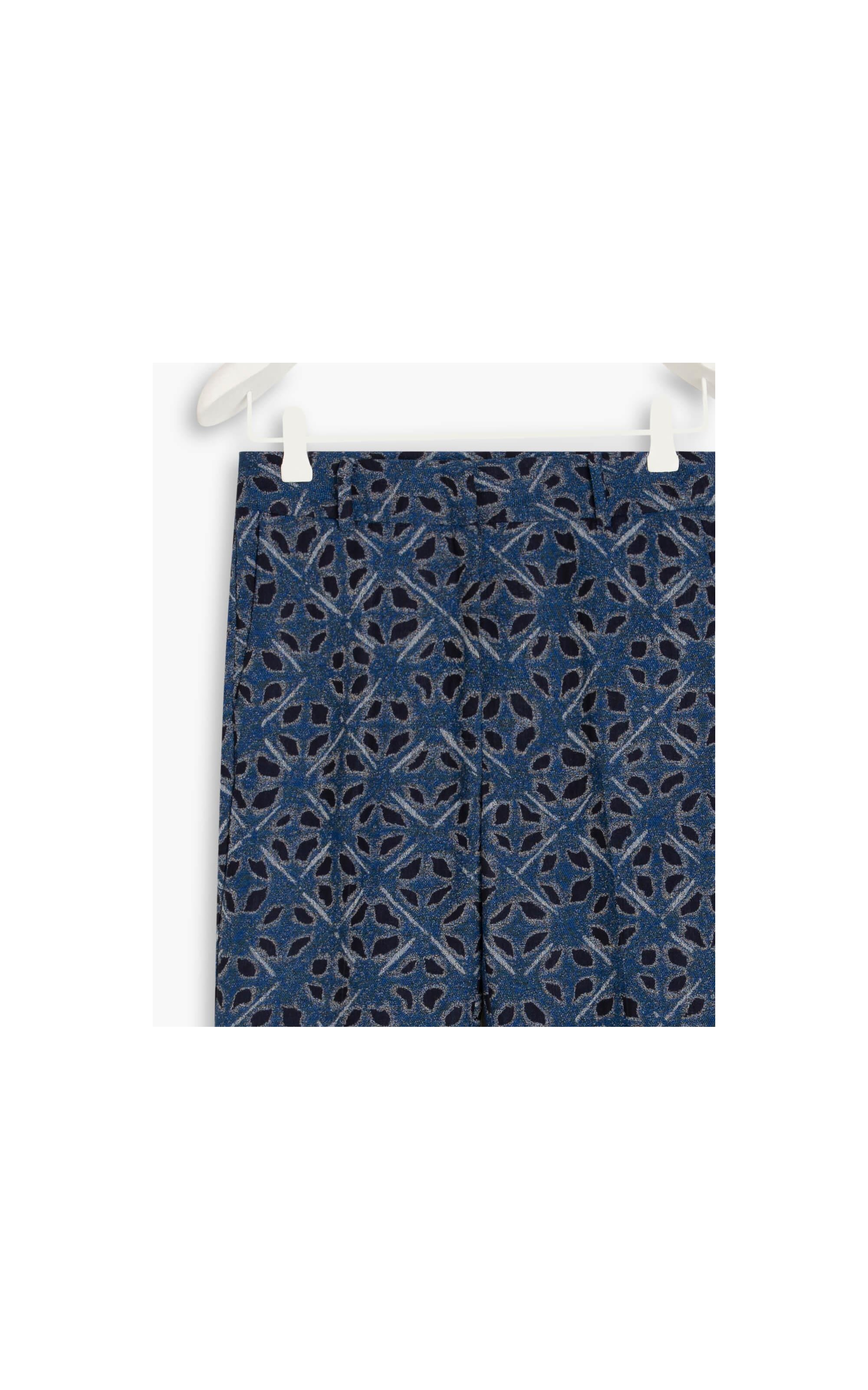 Calça Marseille Jacquard Chibori Azul Bic