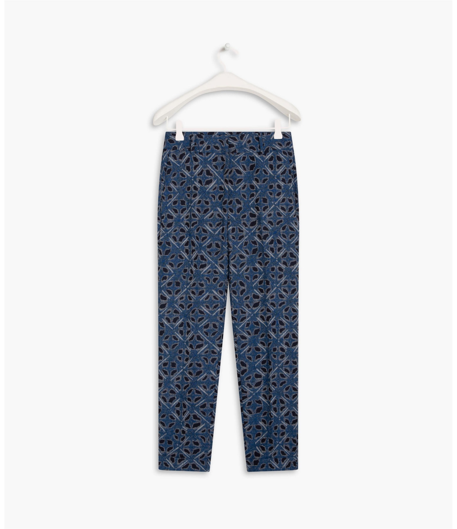Calça Marseille Jacquard Chibori Azul Bic