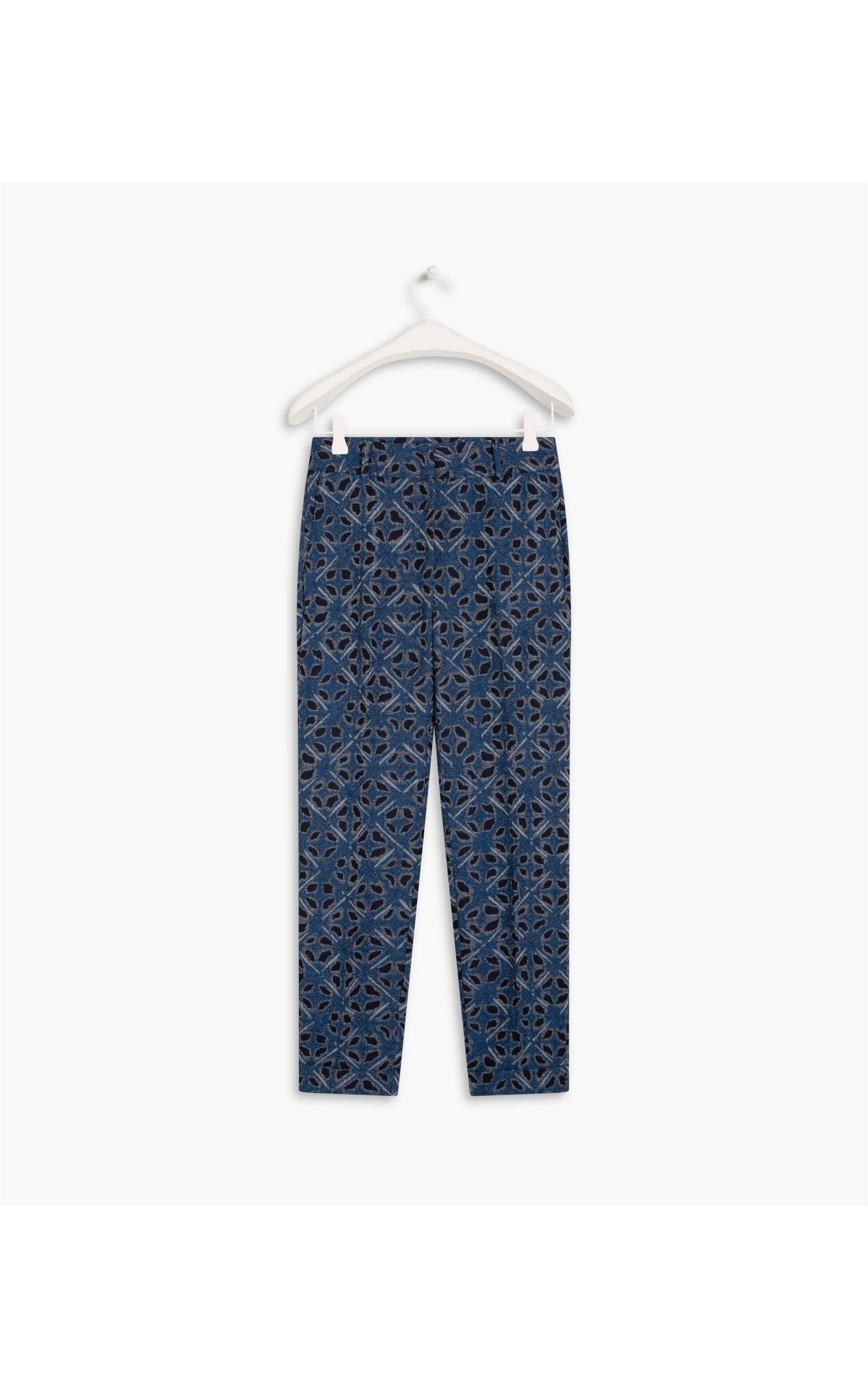 Calça Marseille Jacquard Chibori Azul Bic