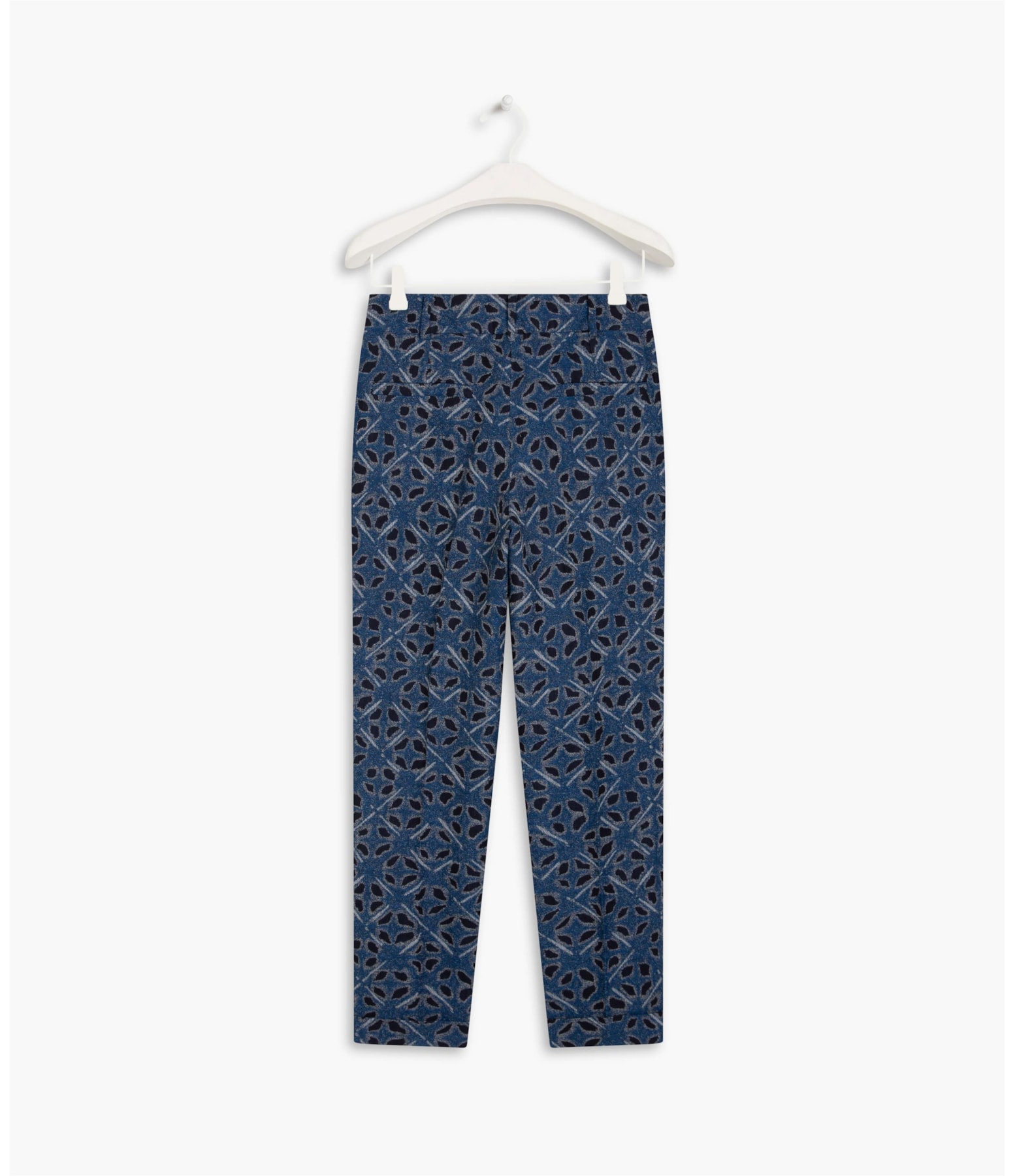 Calça Marseille Jacquard Chibori Azul Bic