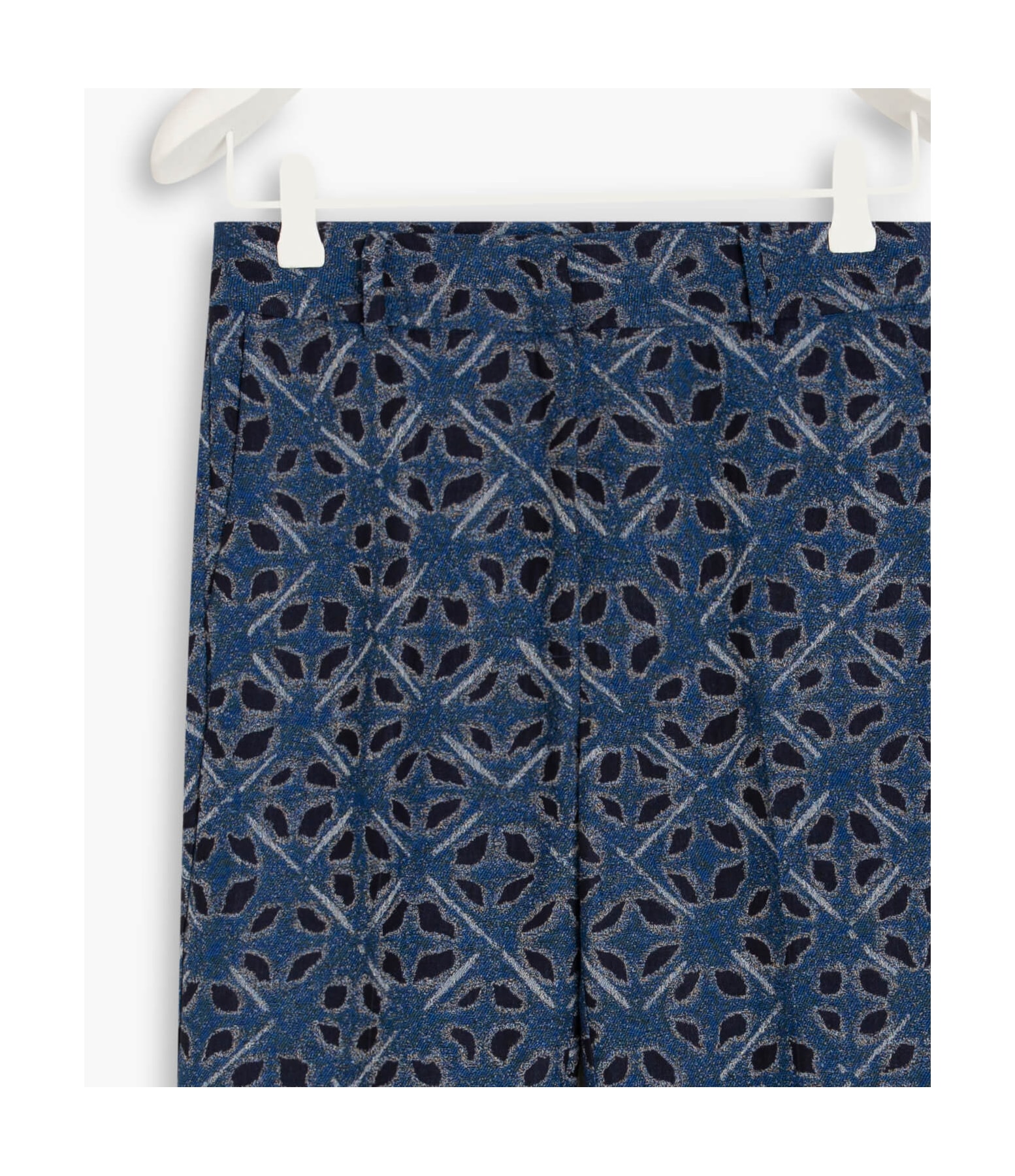 Calça Marseille Jacquard Chibori Azul Bic