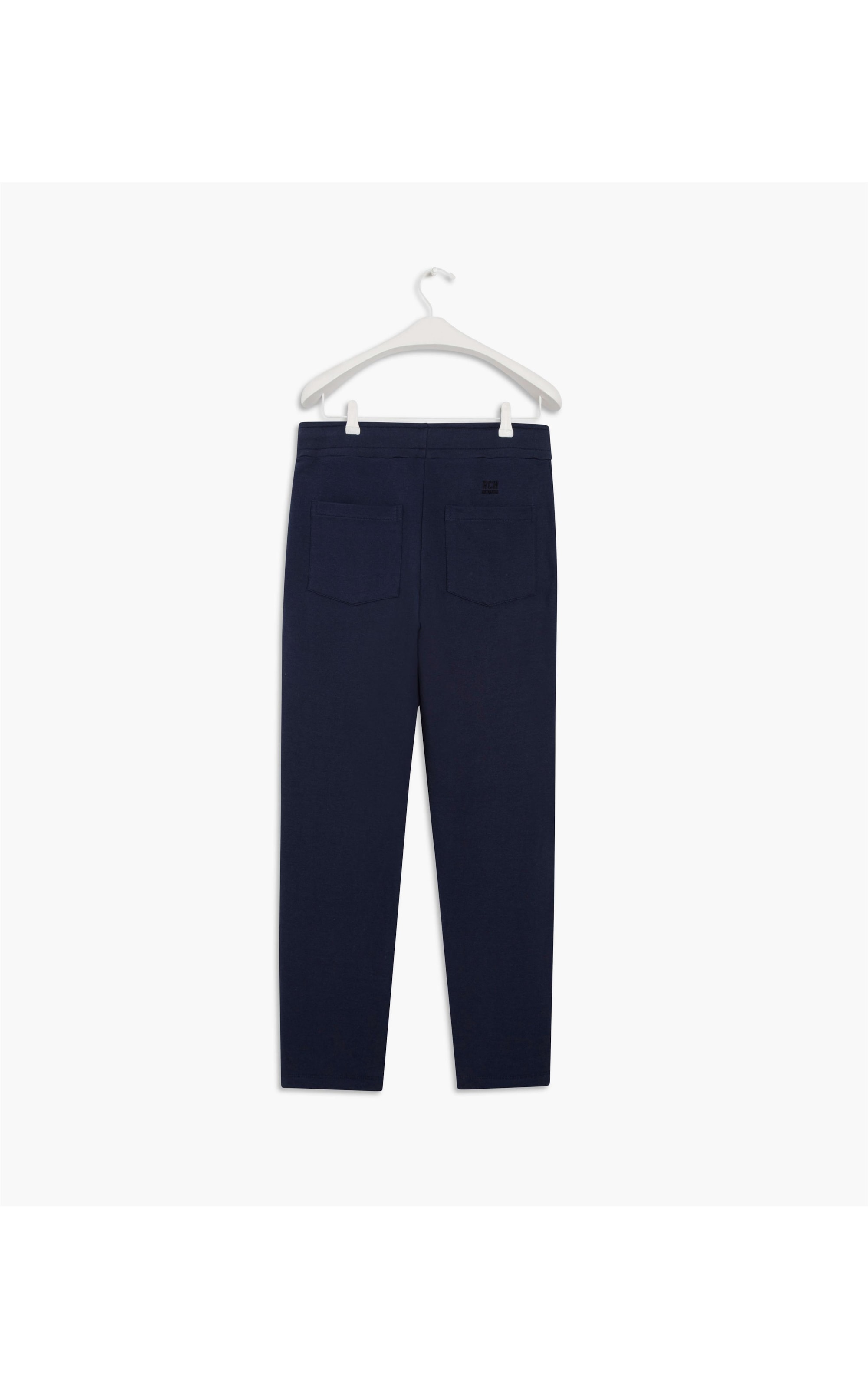 Calça Moletom Com Bolsos Faca Marinho