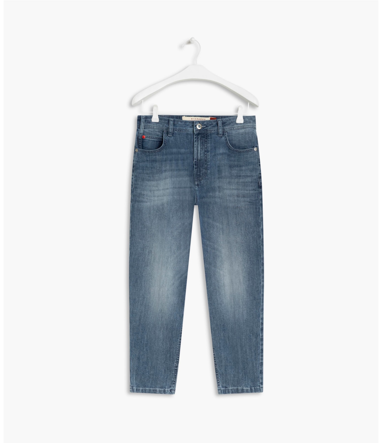 Calça Mom Deep Blue Elastic                                         