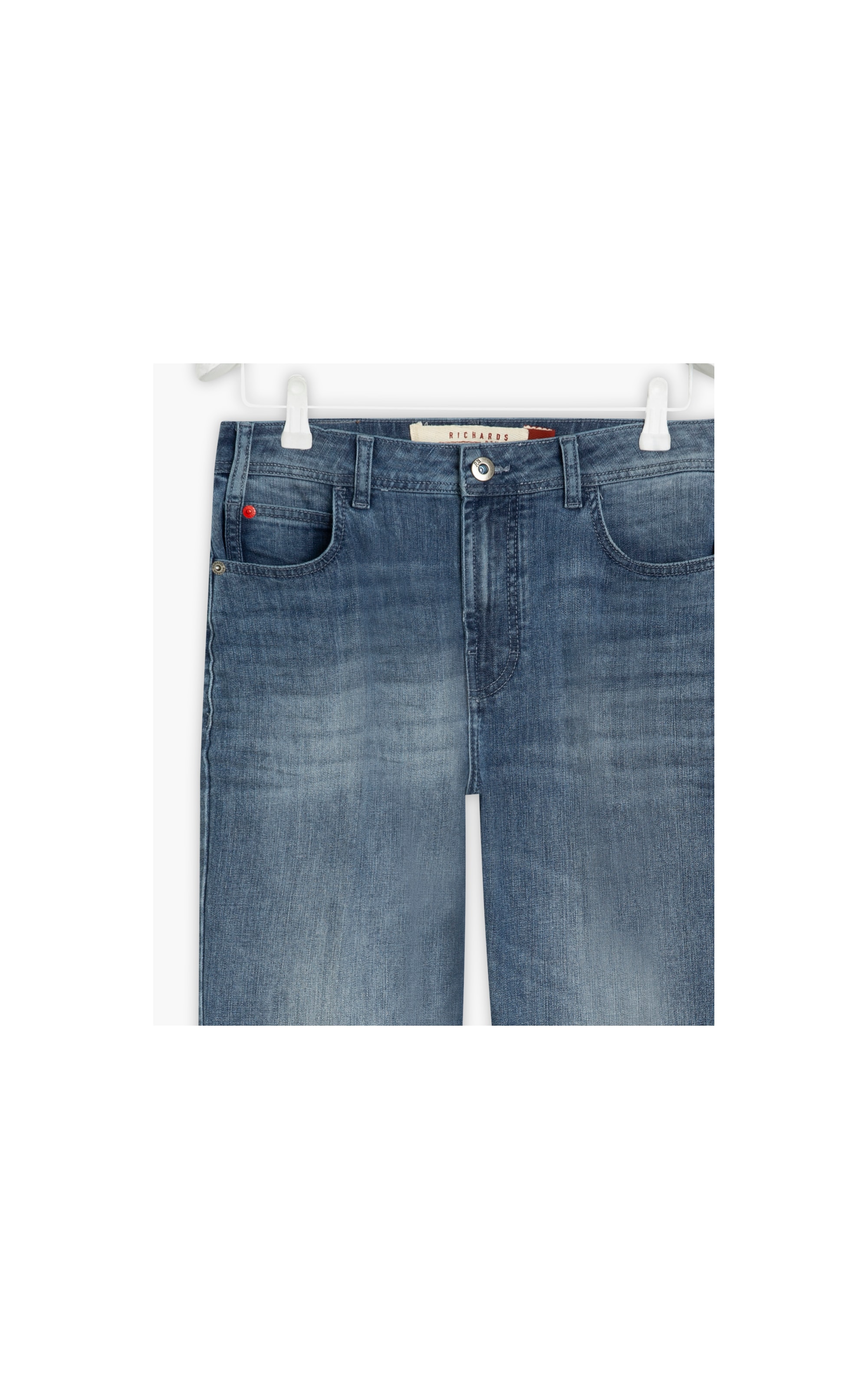 Calça Mom Deep Blue Elastic                                         