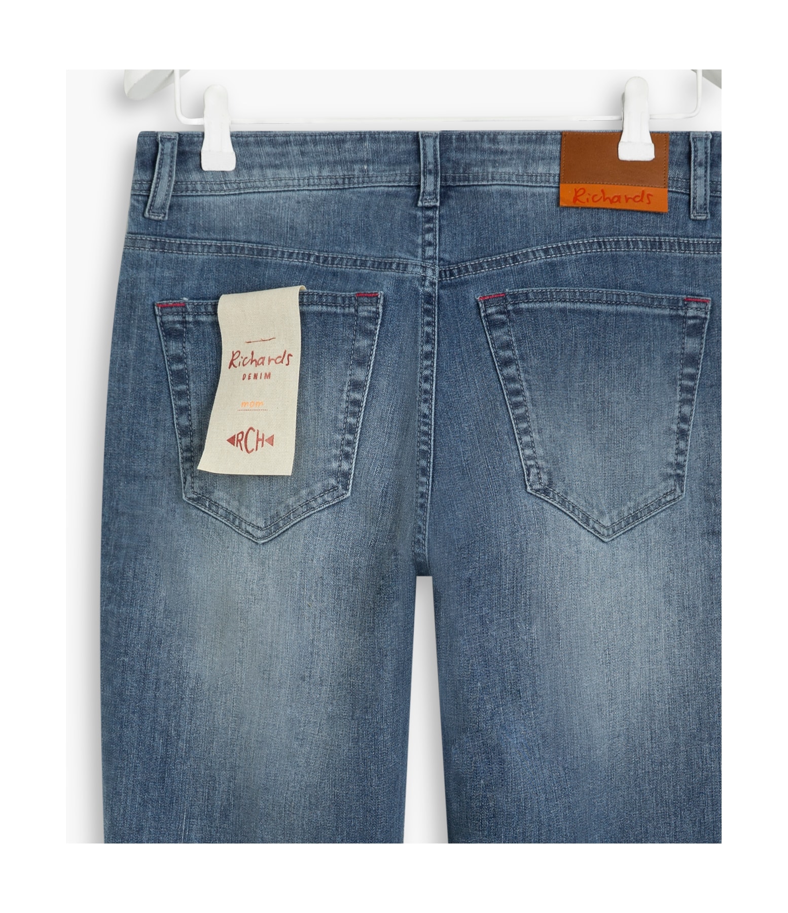 Calça Mom Deep Blue Elastic                                         