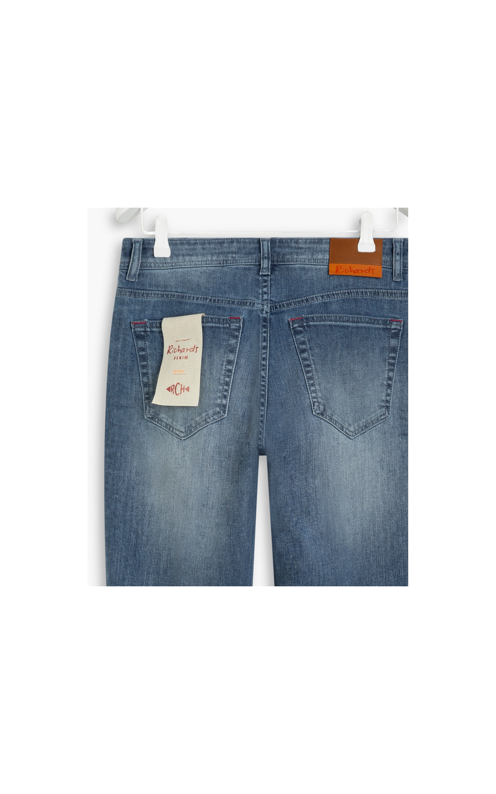 Calça Mom Deep Blue Elastic                                         