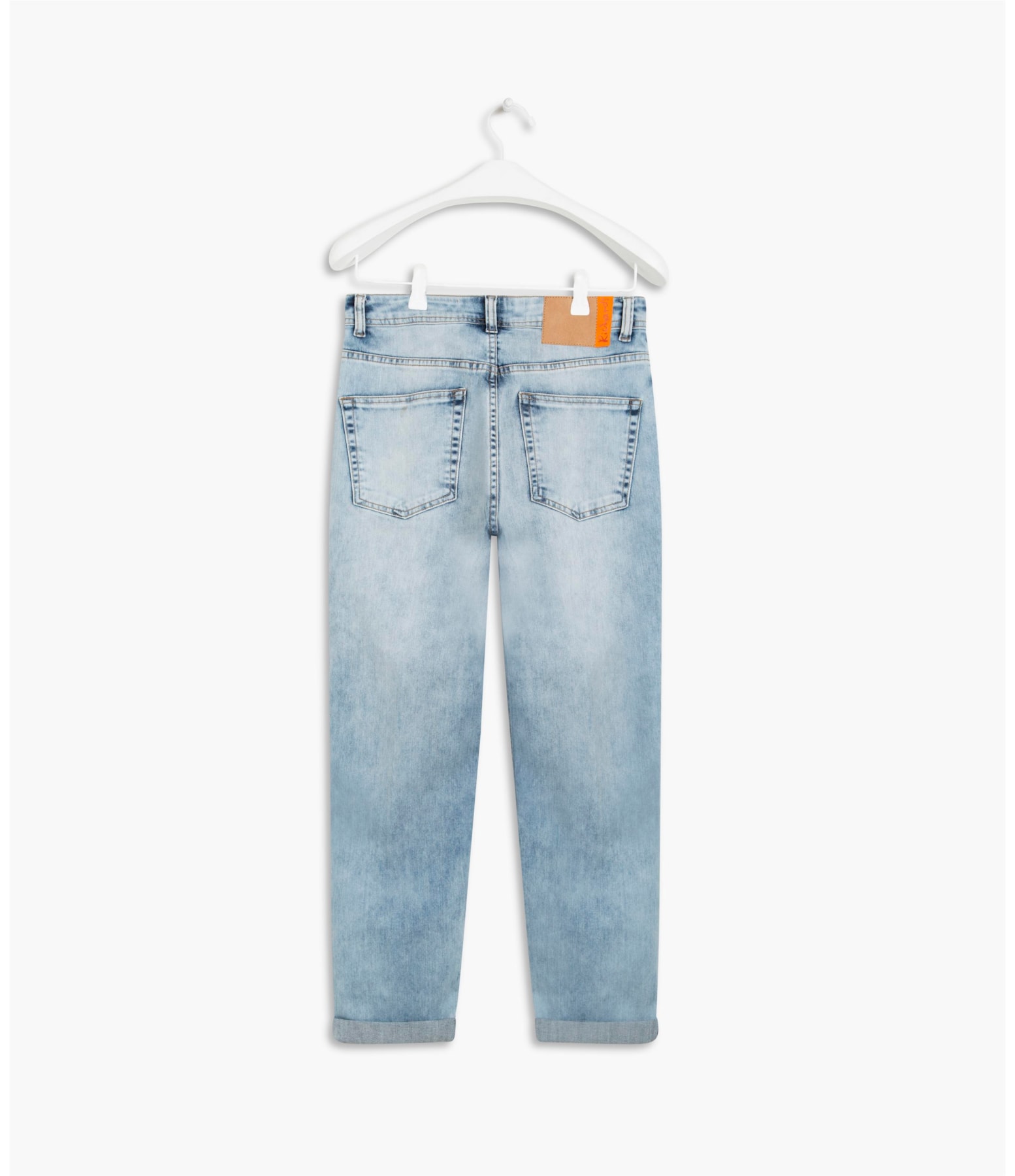  Calca Mom Deep Blue Elastic                                         