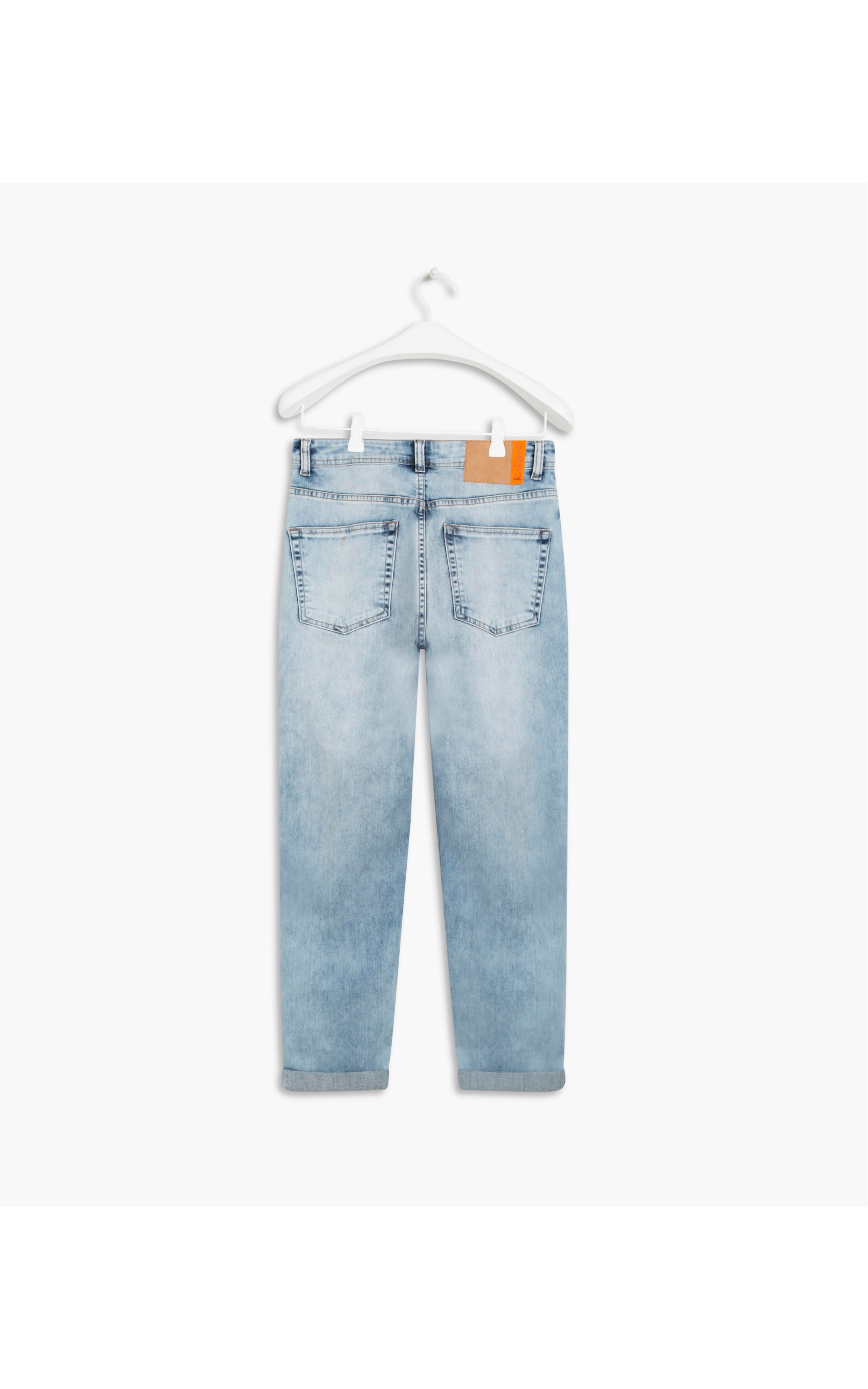  Calca Mom Deep Blue Elastic                                         