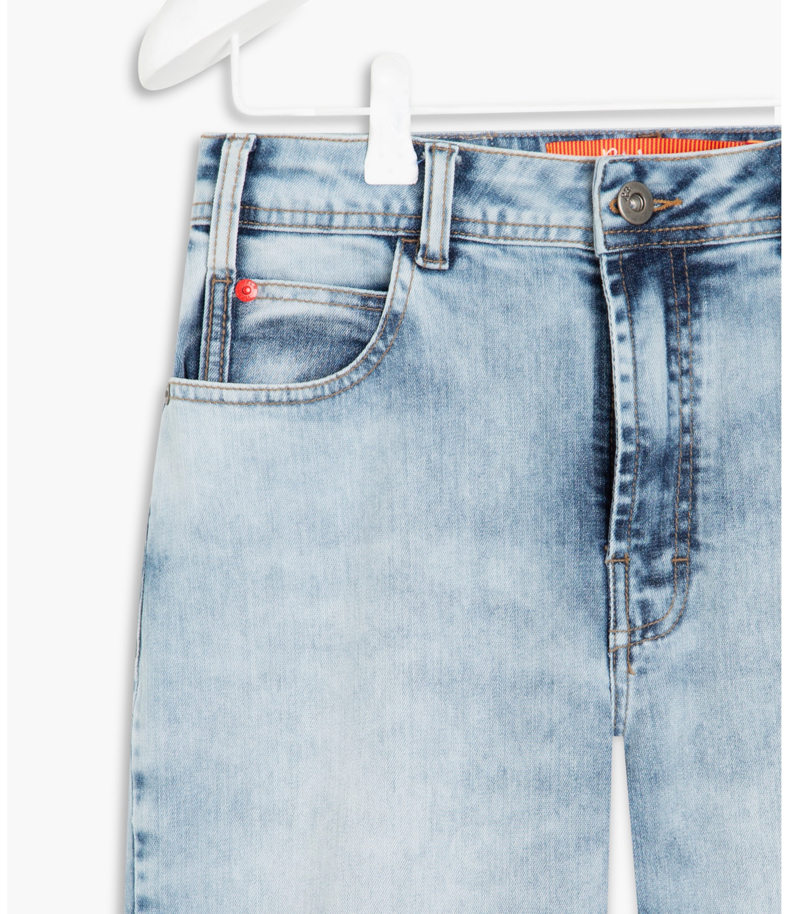  Calca Mom Deep Blue Elastic                                         
