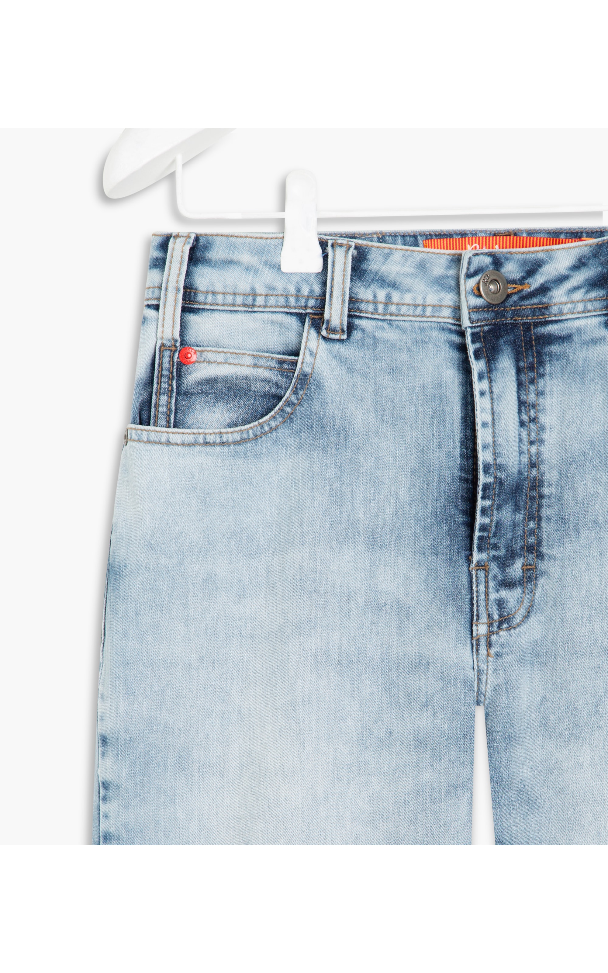  Calca Mom Deep Blue Elastic                                         