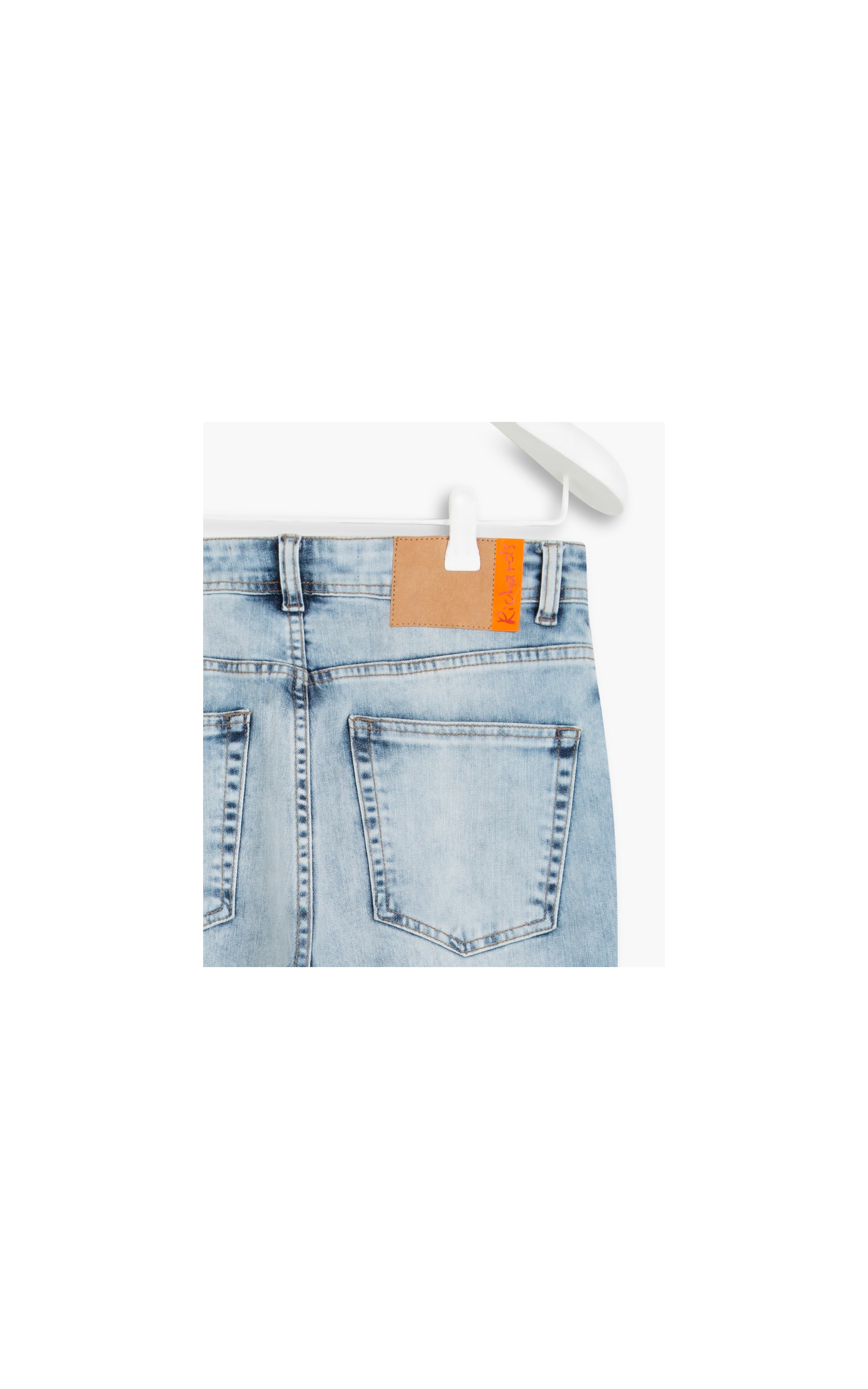  Calca Mom Deep Blue Elastic                                         