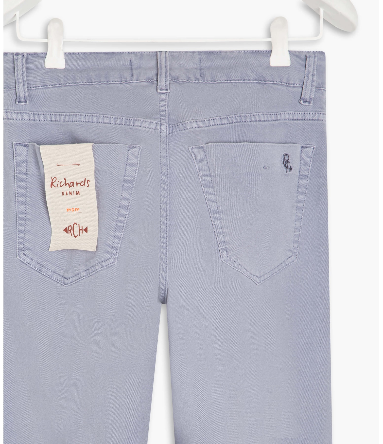  Calça Mom Five Pockets Tencel Azul Pervante