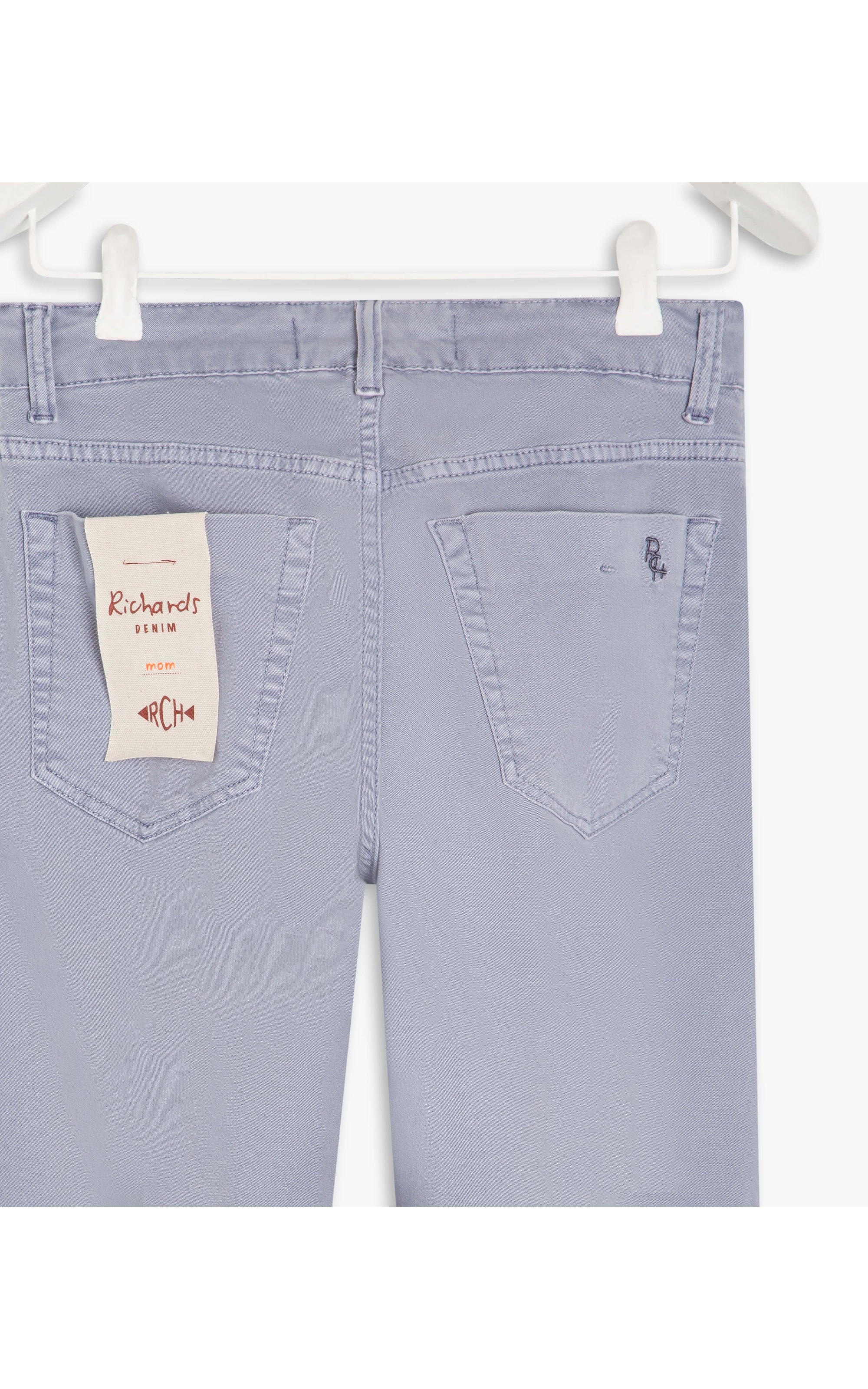 Calça Mom Five Pockets Tencel Azul Pervante