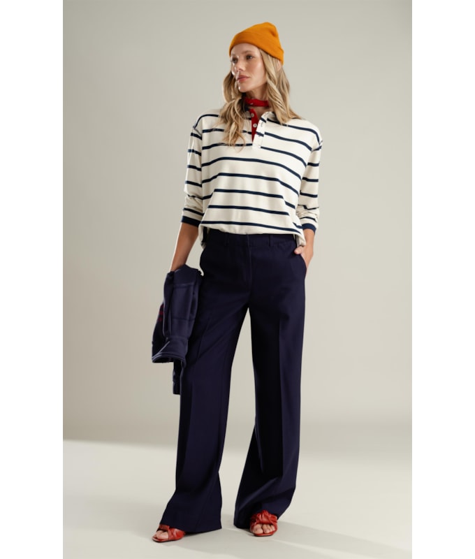 Calca Napoli Reta Alfaiataria Joy Life Dark Navy