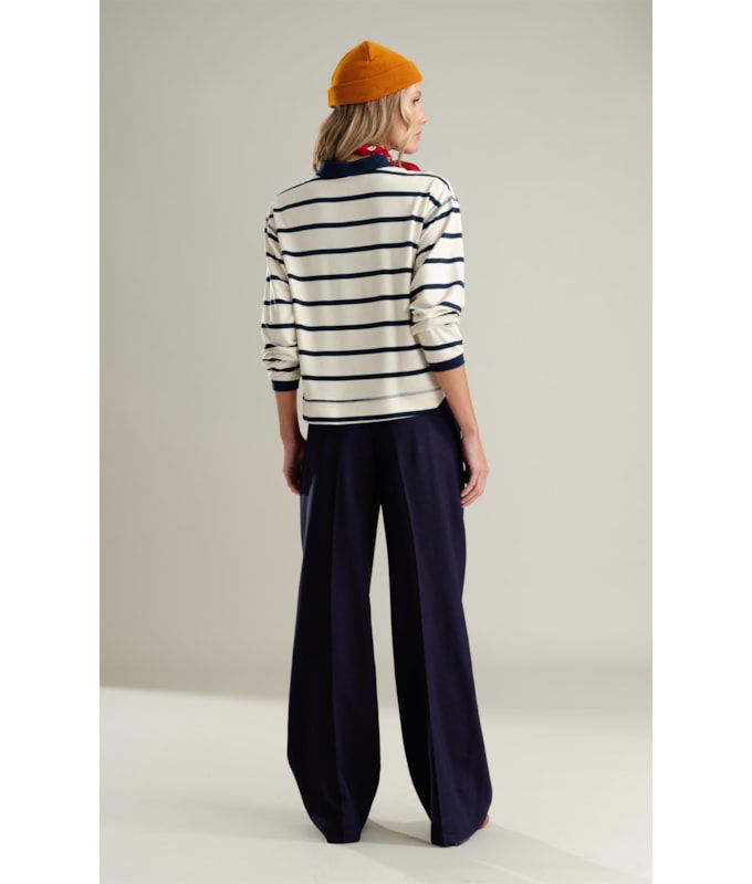 Calca Napoli Reta Alfaiataria Joy Life Dark Navy