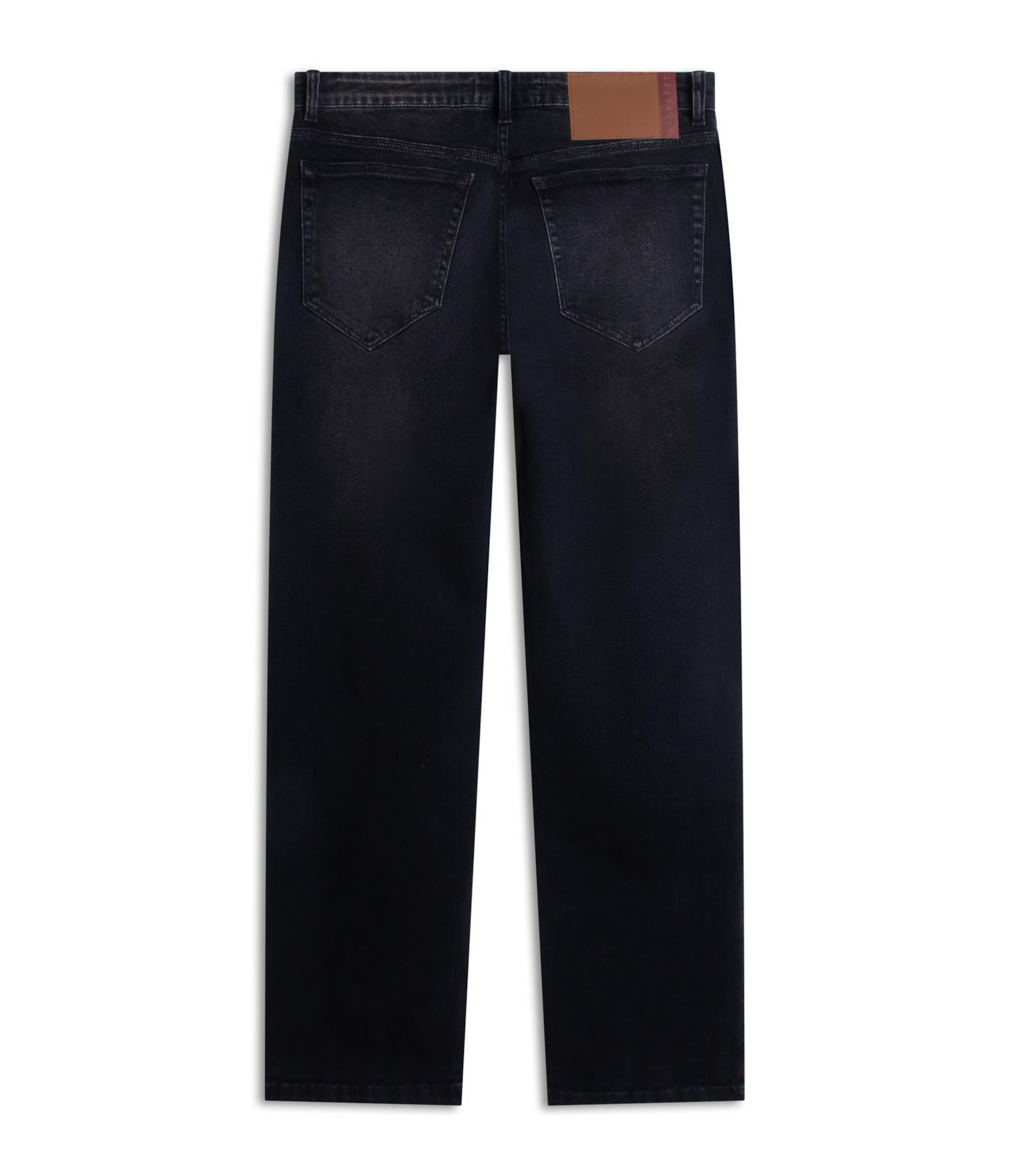 Calca New Black Elastic Tradicional Ivan Lav.2160-Black C/ Puídos