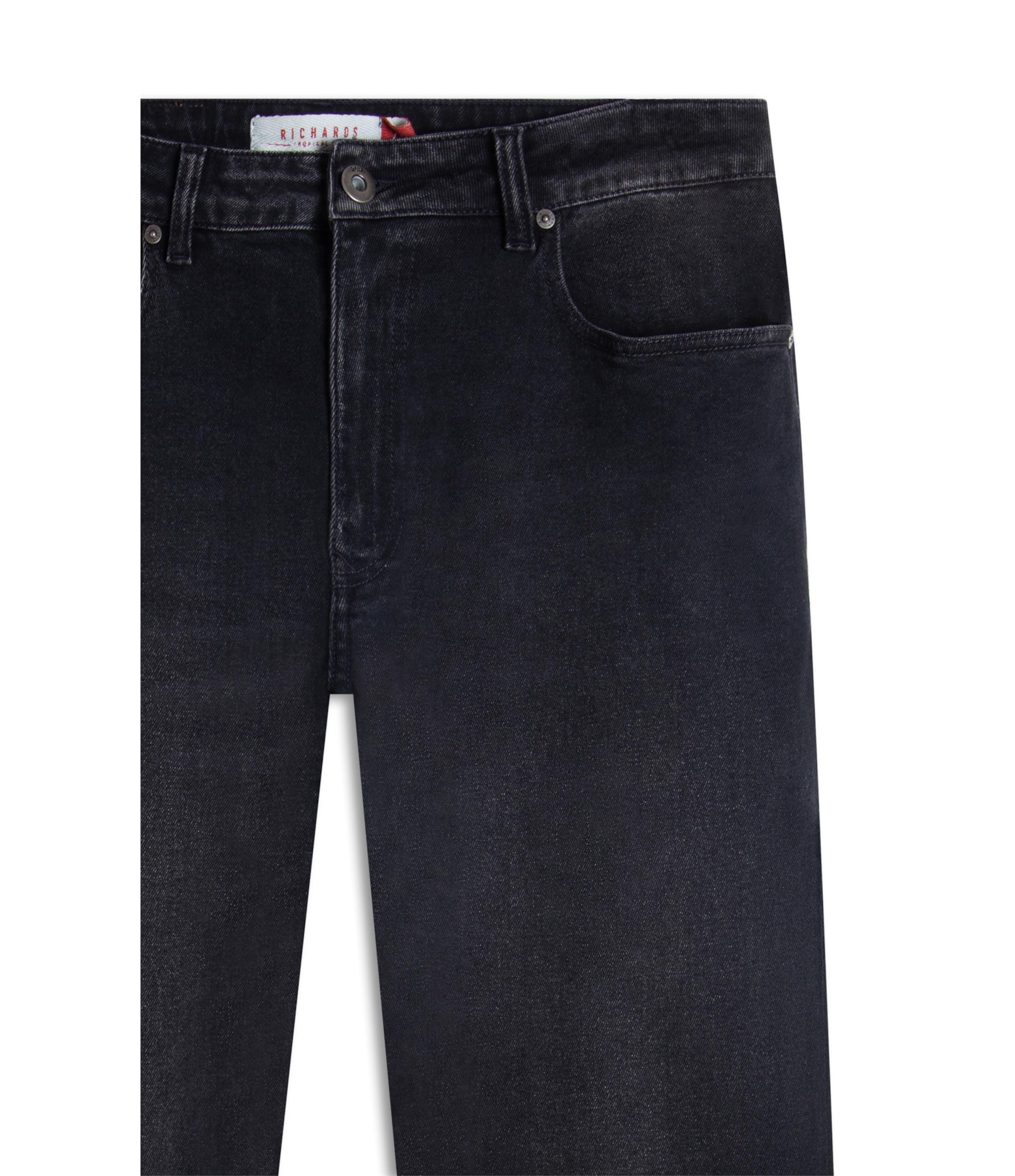 Calca New Black Elastic Tradicional Ivan Lav.2160-Black C/ Puídos
