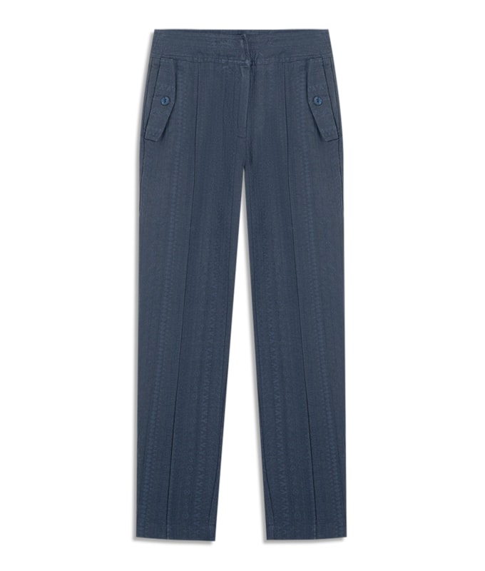 Calça Nuria Jacquard Dark Navy