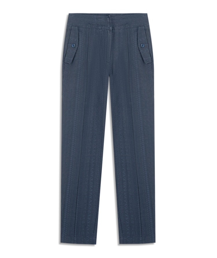 Calça Nuria Jacquard Dark Navy
