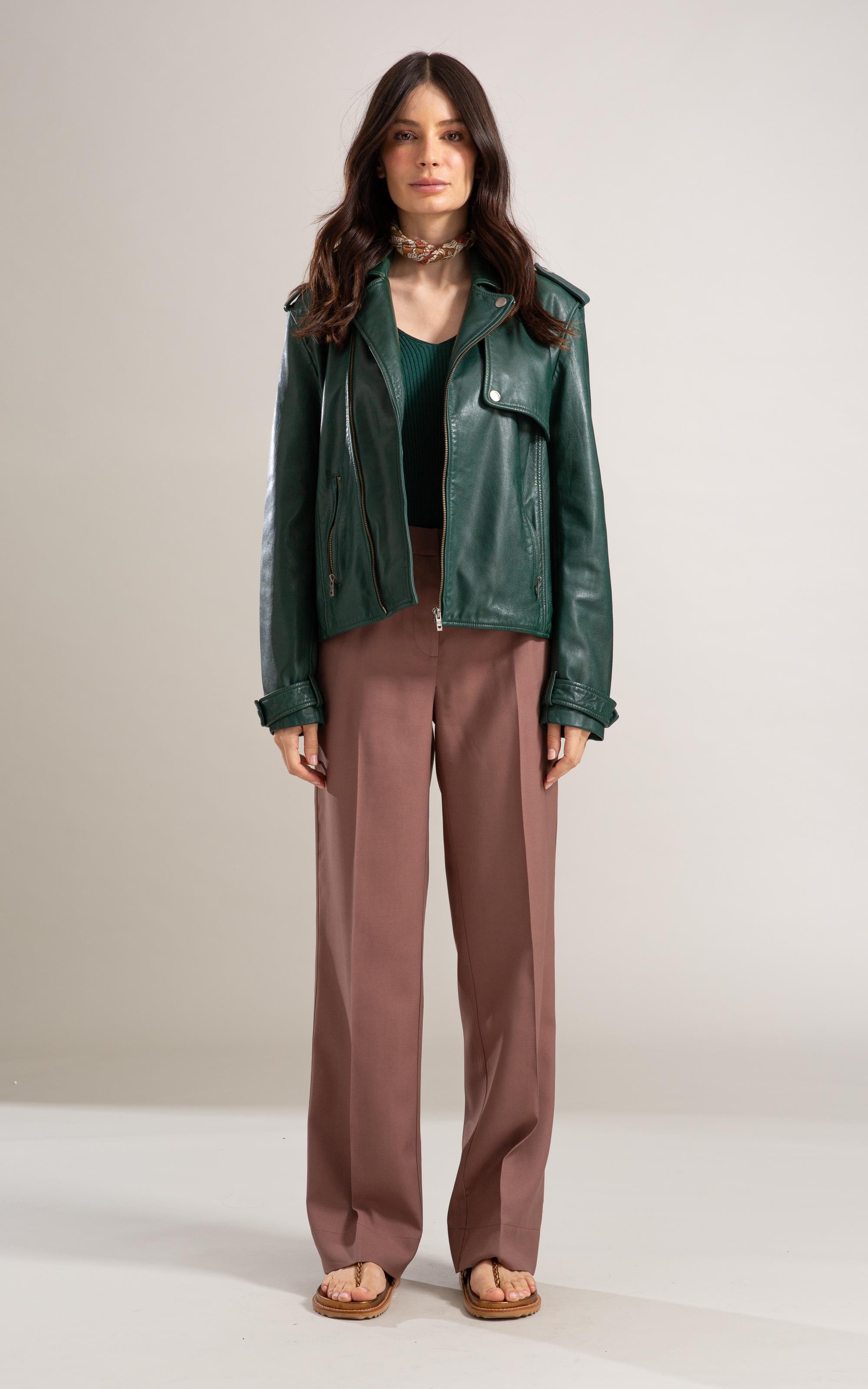 Calça Olivia Alfaiataria Marrom