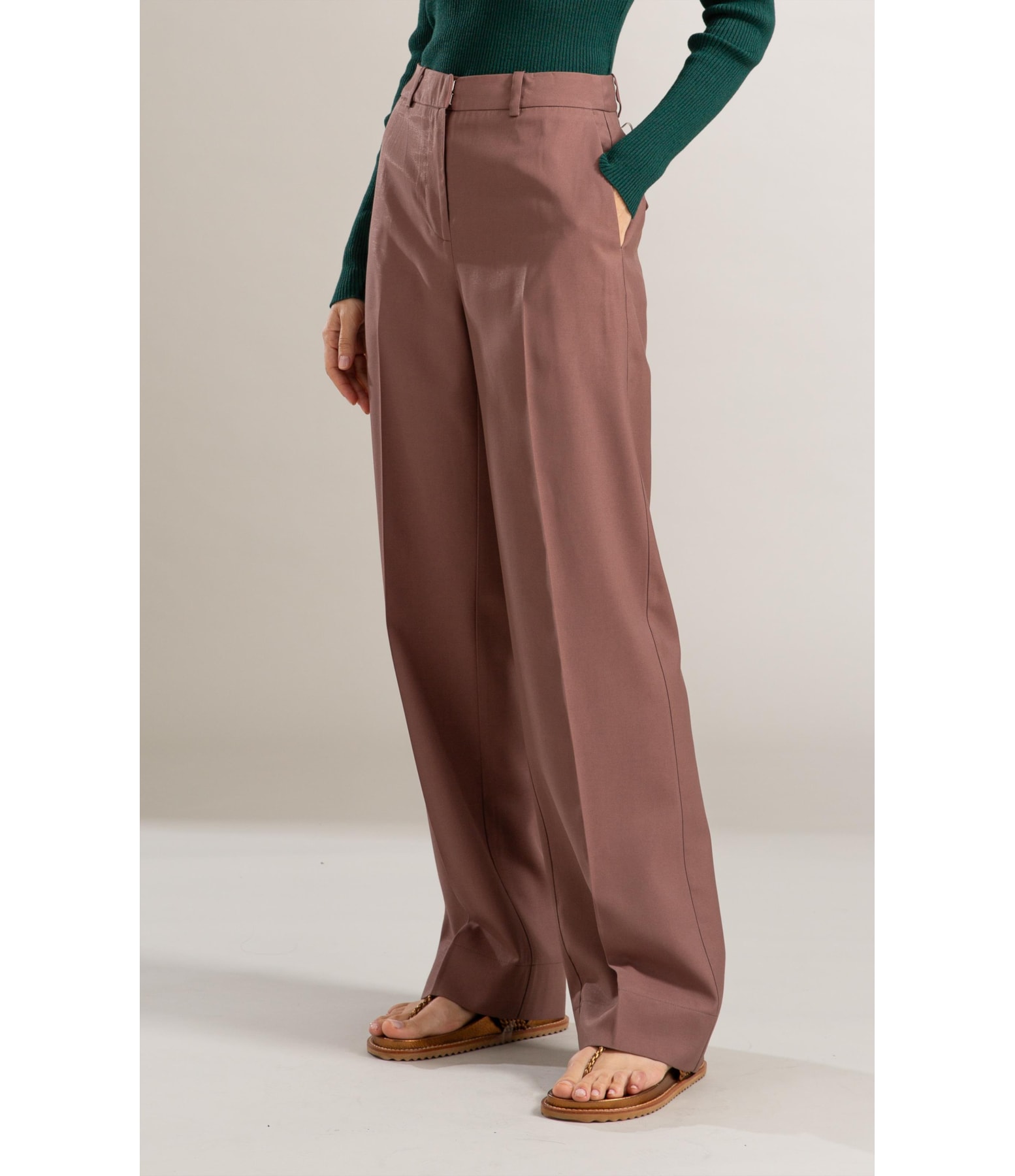 Calça Olivia Alfaiataria Marrom