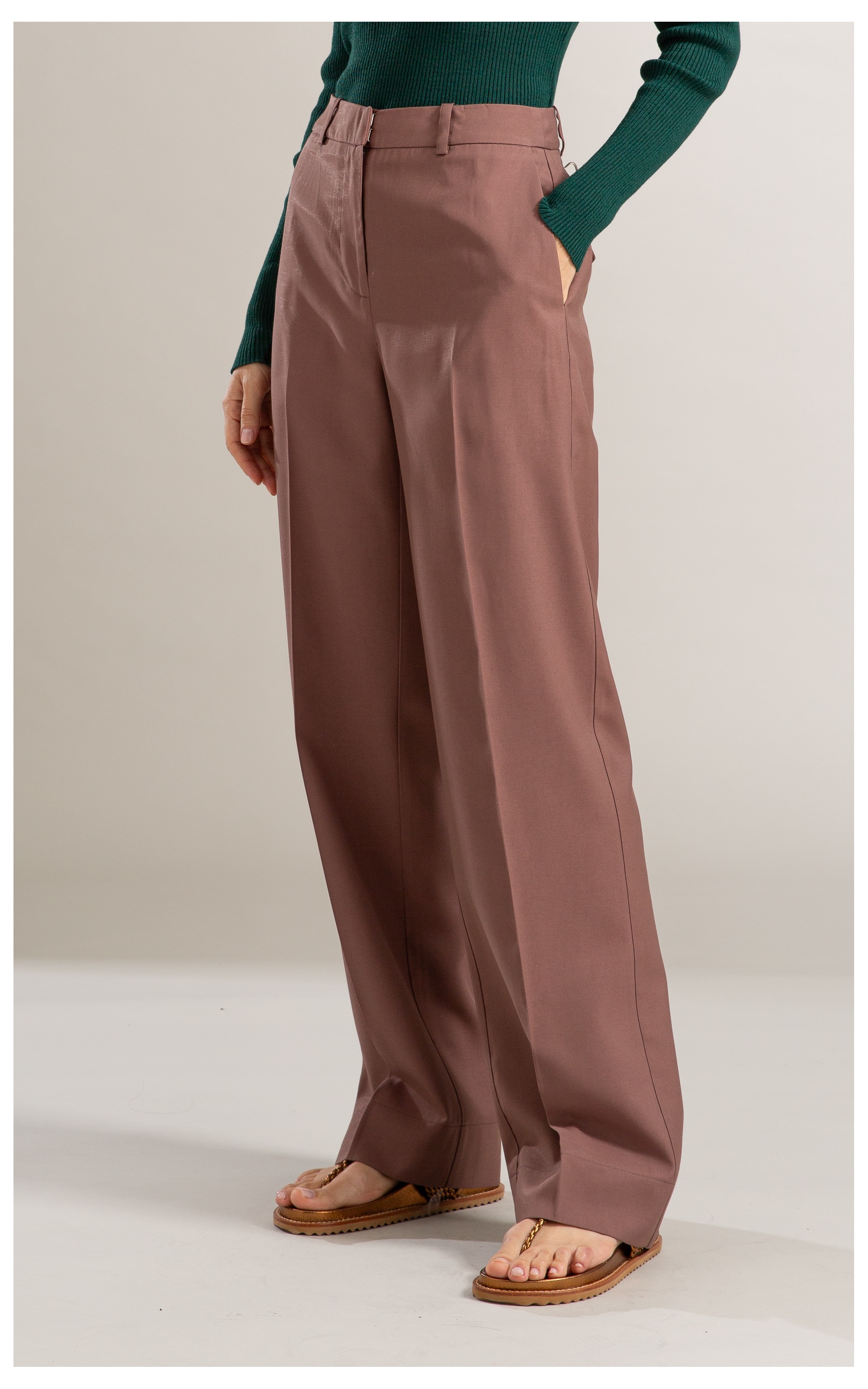 Calça Olivia Alfaiataria Marrom