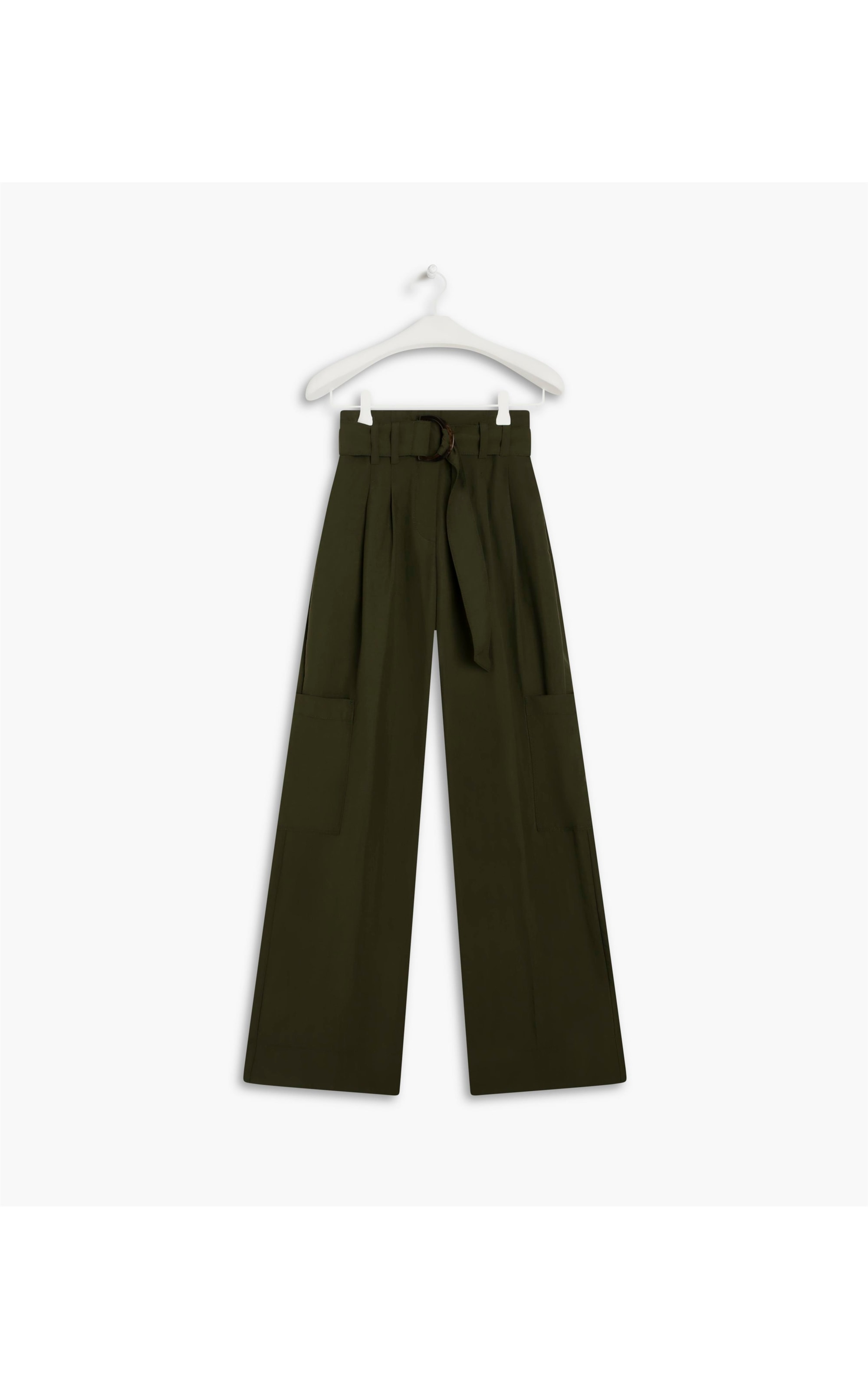 Calça Oversized Cargo Wa Verde Militar