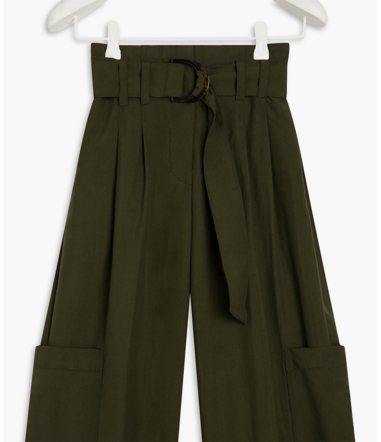 Calça Oversized Cargo Wa Verde Militar