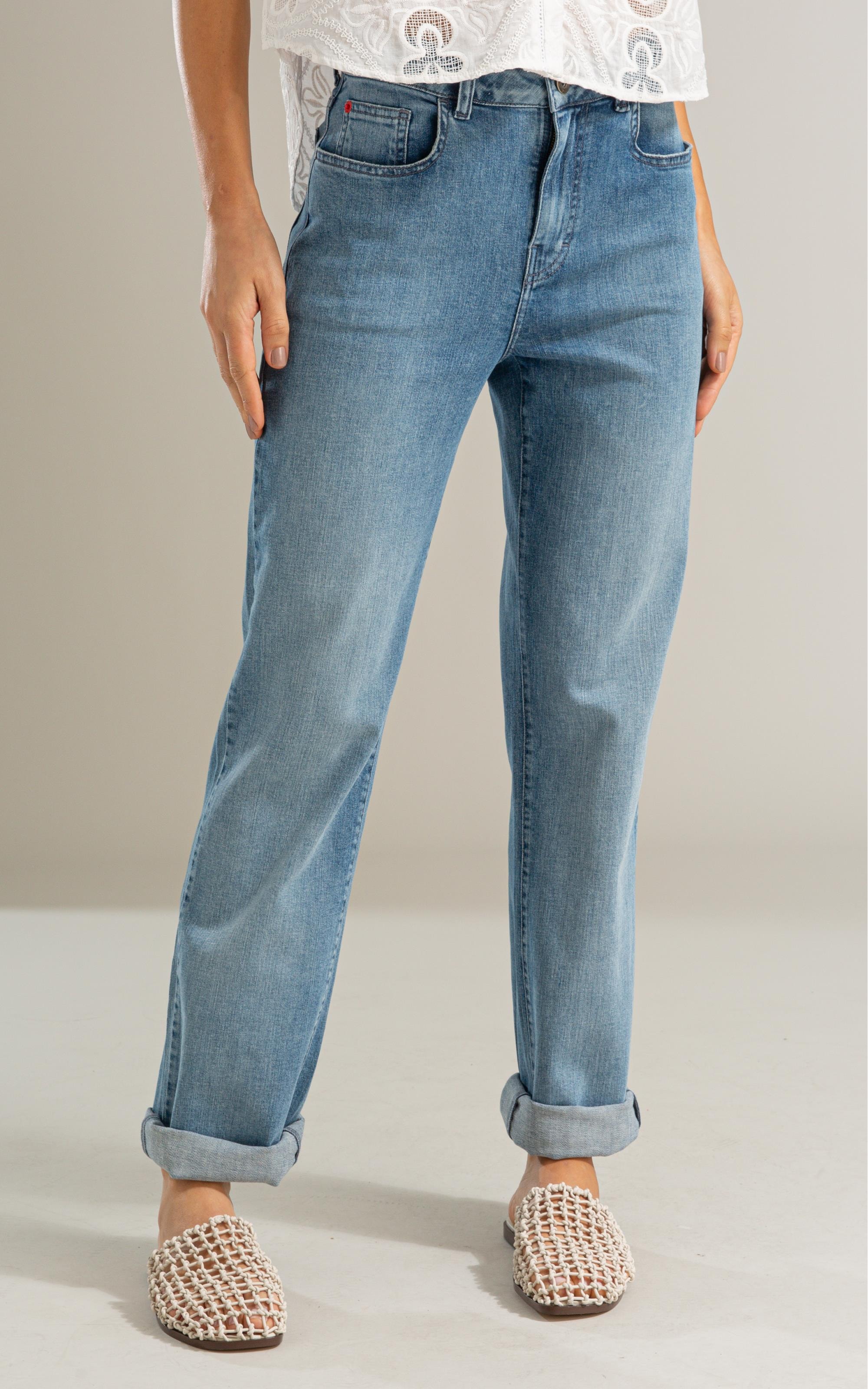 Calca Patt d Eph 5 Pockets Blue Stretch Lav. Claro C/ Pincelado 2169-Lav. Claro