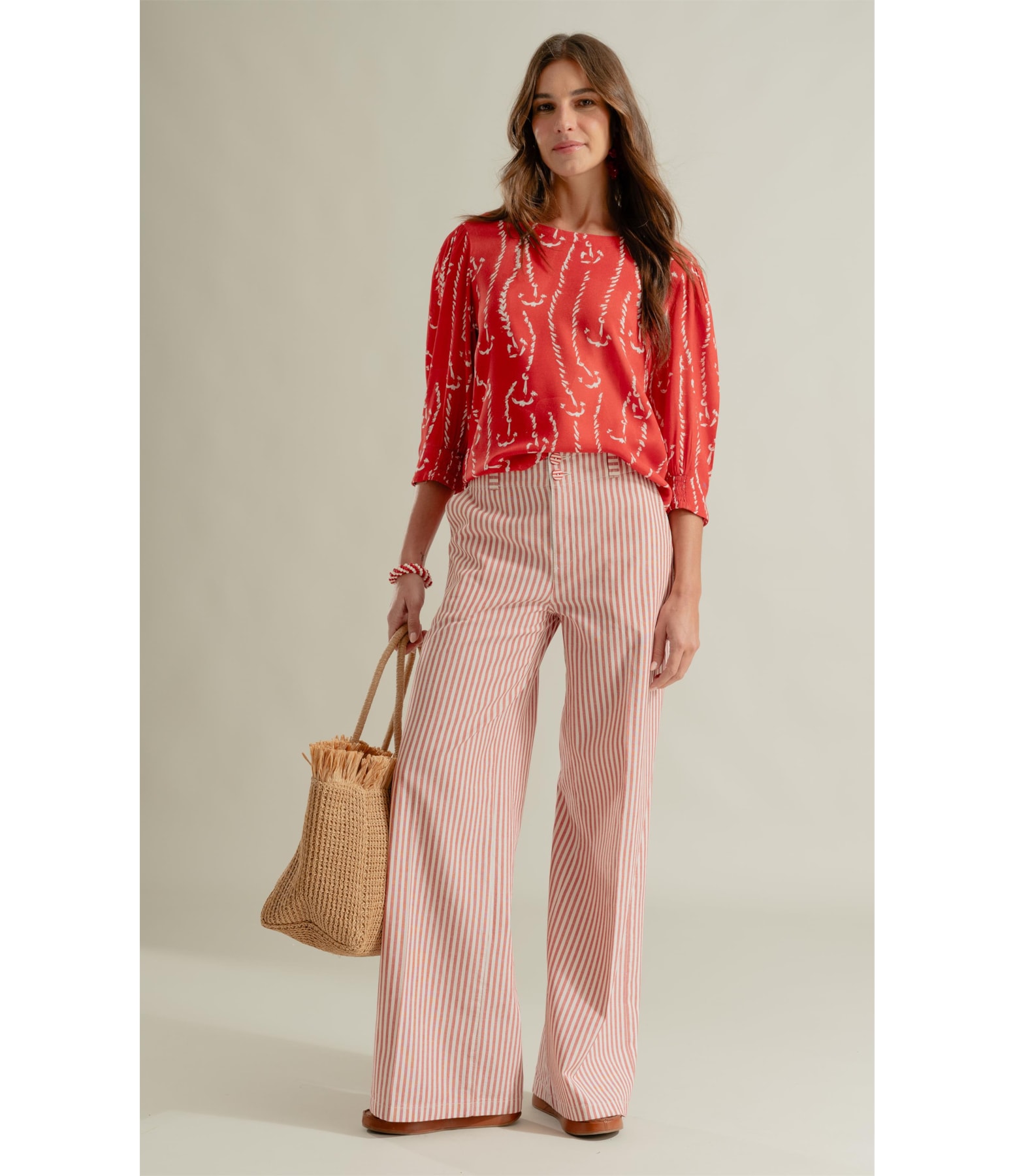 Calça Patte Chino Vermelho