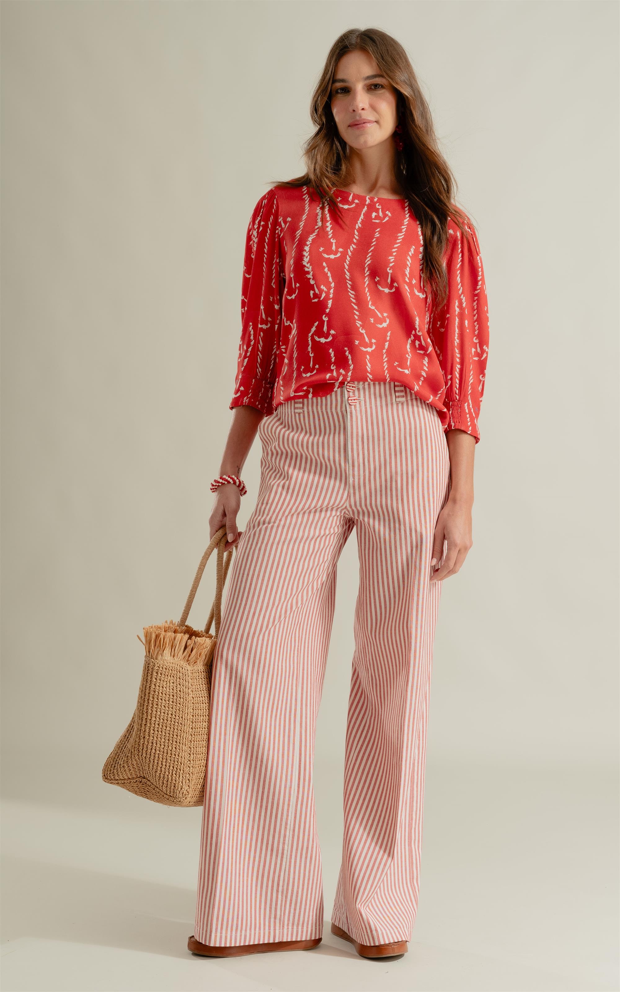 Calça Patte Chino Vermelho